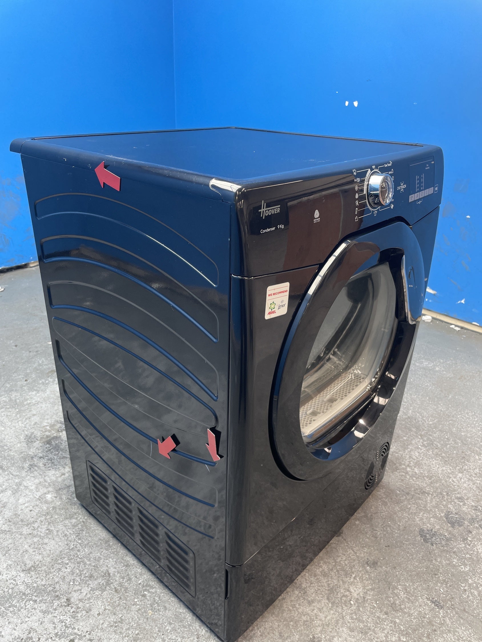 #GRC-158-610 - Hoover H-DRY 300 HLE C9DGB 9kg Condenser Tumble Dryer