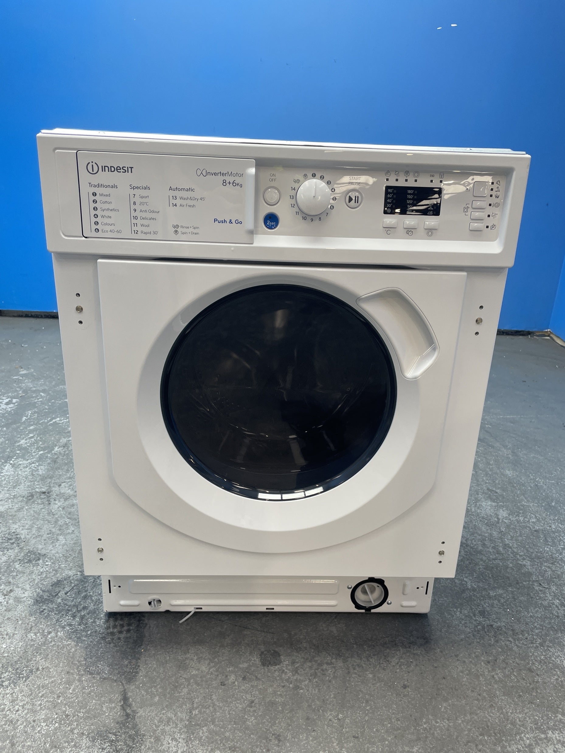 #GRC-160-105 - Indesit BI WDIL 861485 UK 8/6kg 1400rpm Integrated Washer Dryer