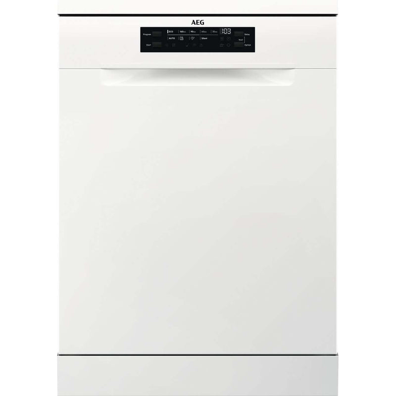 AEG FFB73727PW 60cm AirDry 15 Place GlassCare Dishwasher