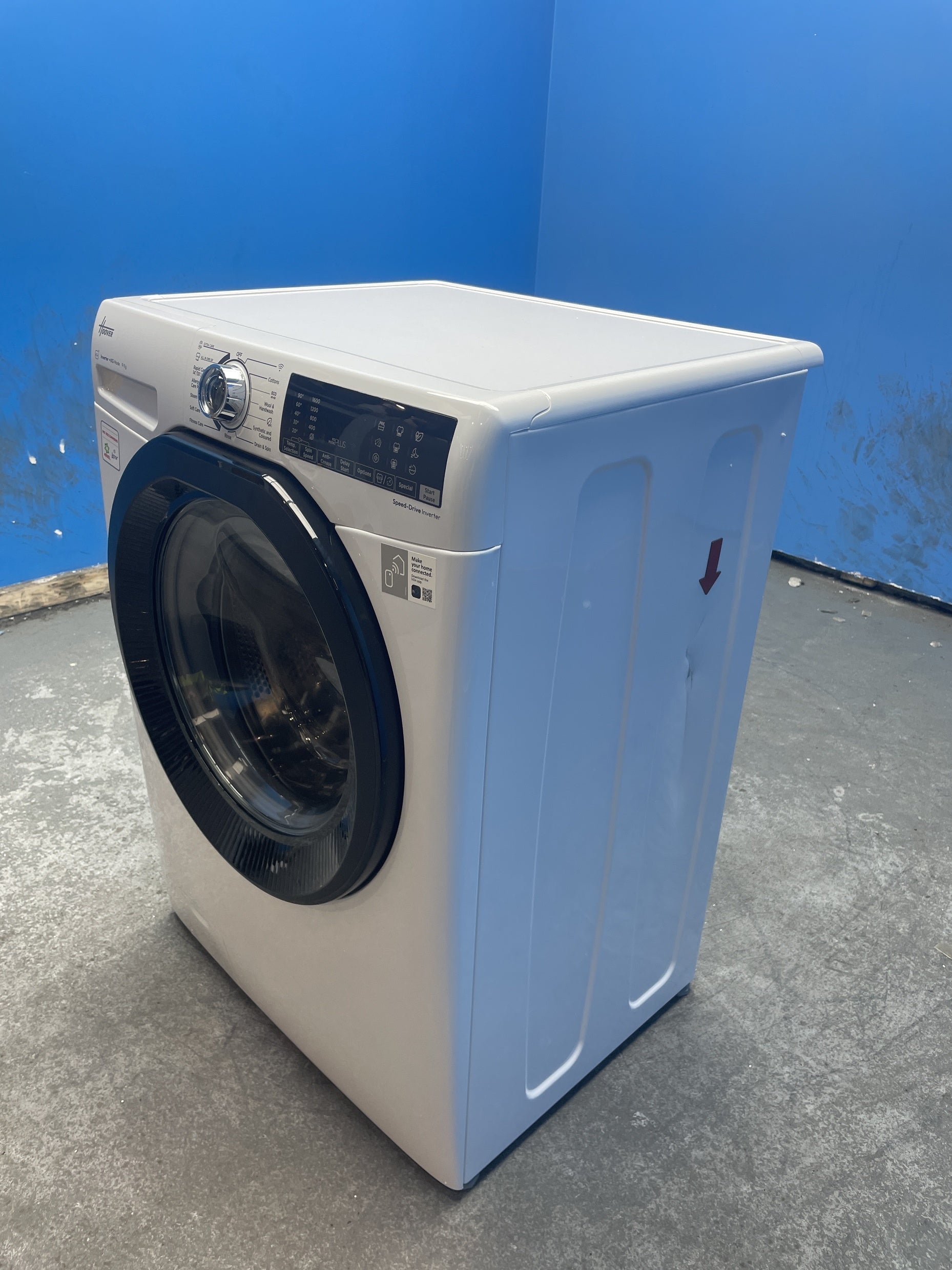 #GRC-159-548 - Hoover H3WPS696TAMB6-80 H-WASH 350 9kg 1600rpm Washing Machine