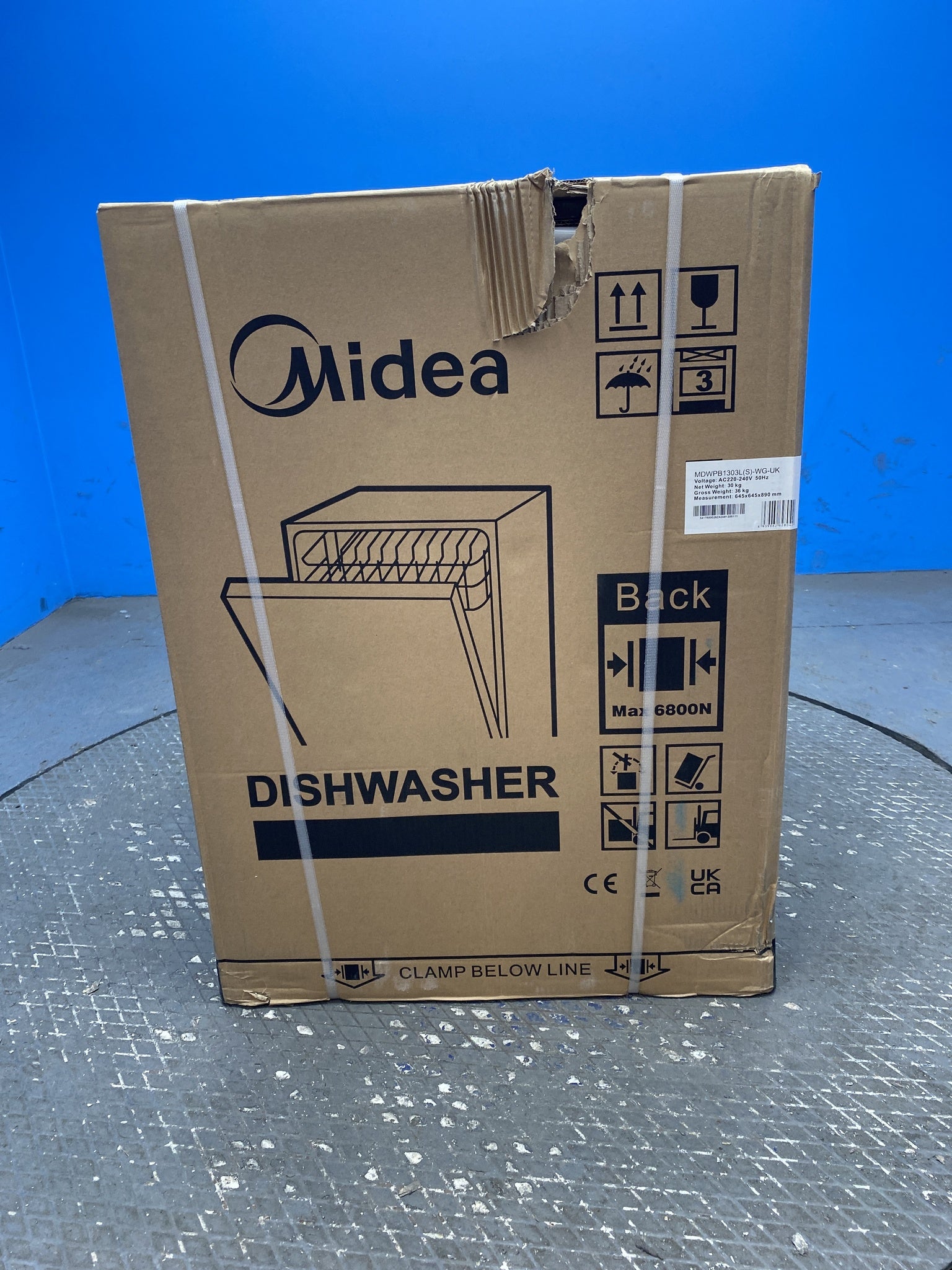 #GRC-158-888 - Midea MDWPB1303L(S)-WG 60cm Built-in 13 Place Wi-Fi Dishwasher