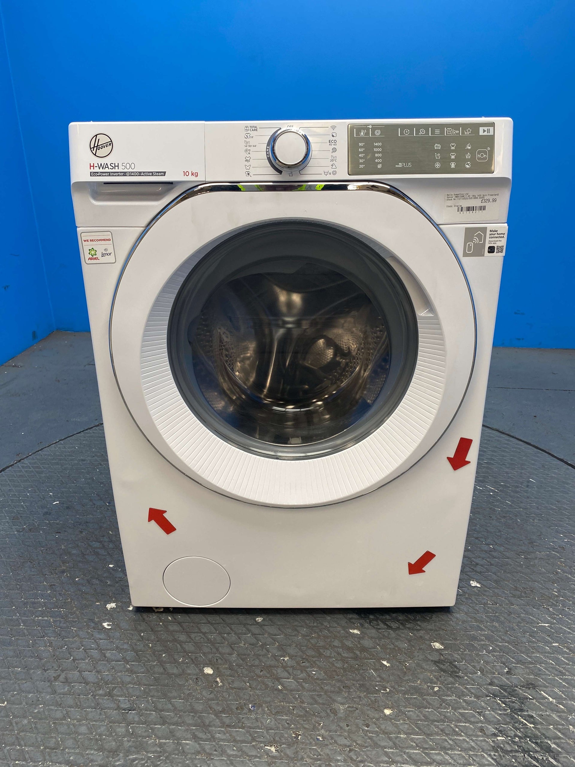 Hoover HWB410AMC 10kg 1400 Spin Washing Machine