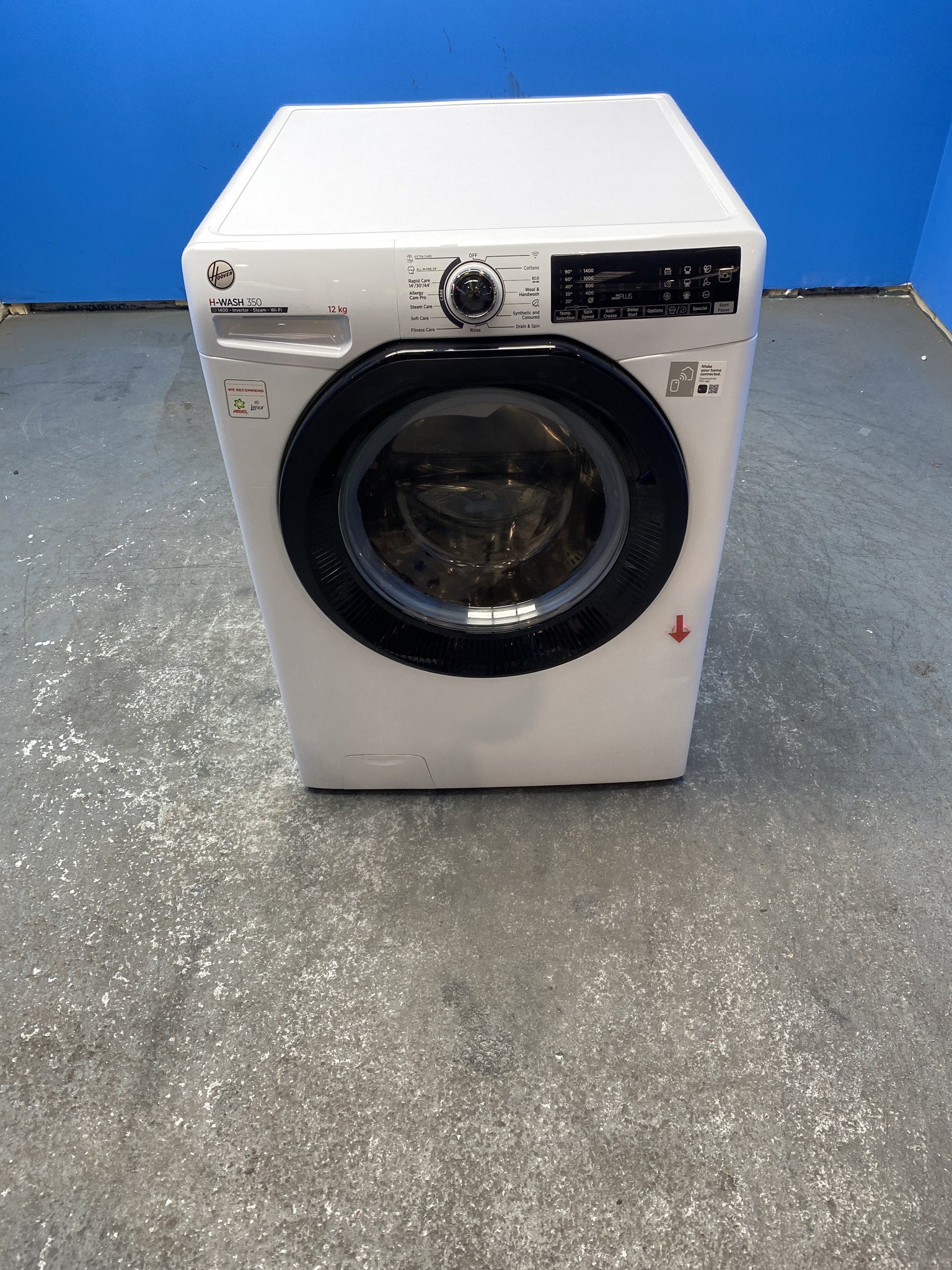 Hoover H3WPS4126TAMB580 12kg 1400 Spin Washing Machine