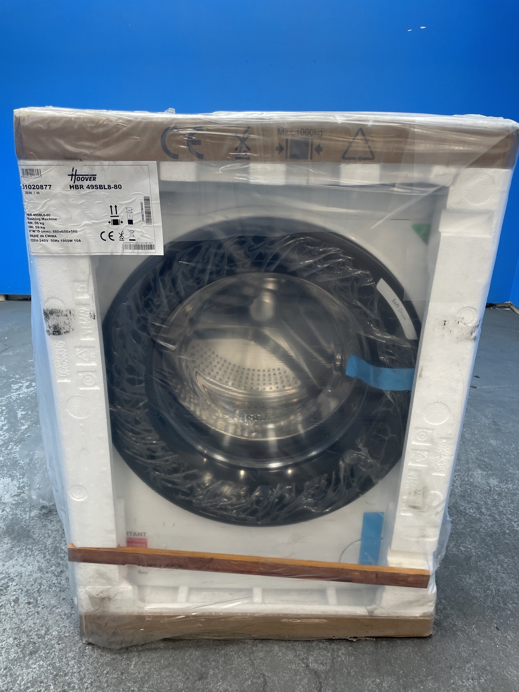 #GRC-159-761 - Hoover Pro Wash Series 3 HBR 49SBL8-80 9kg 1400rpm Washing Machine