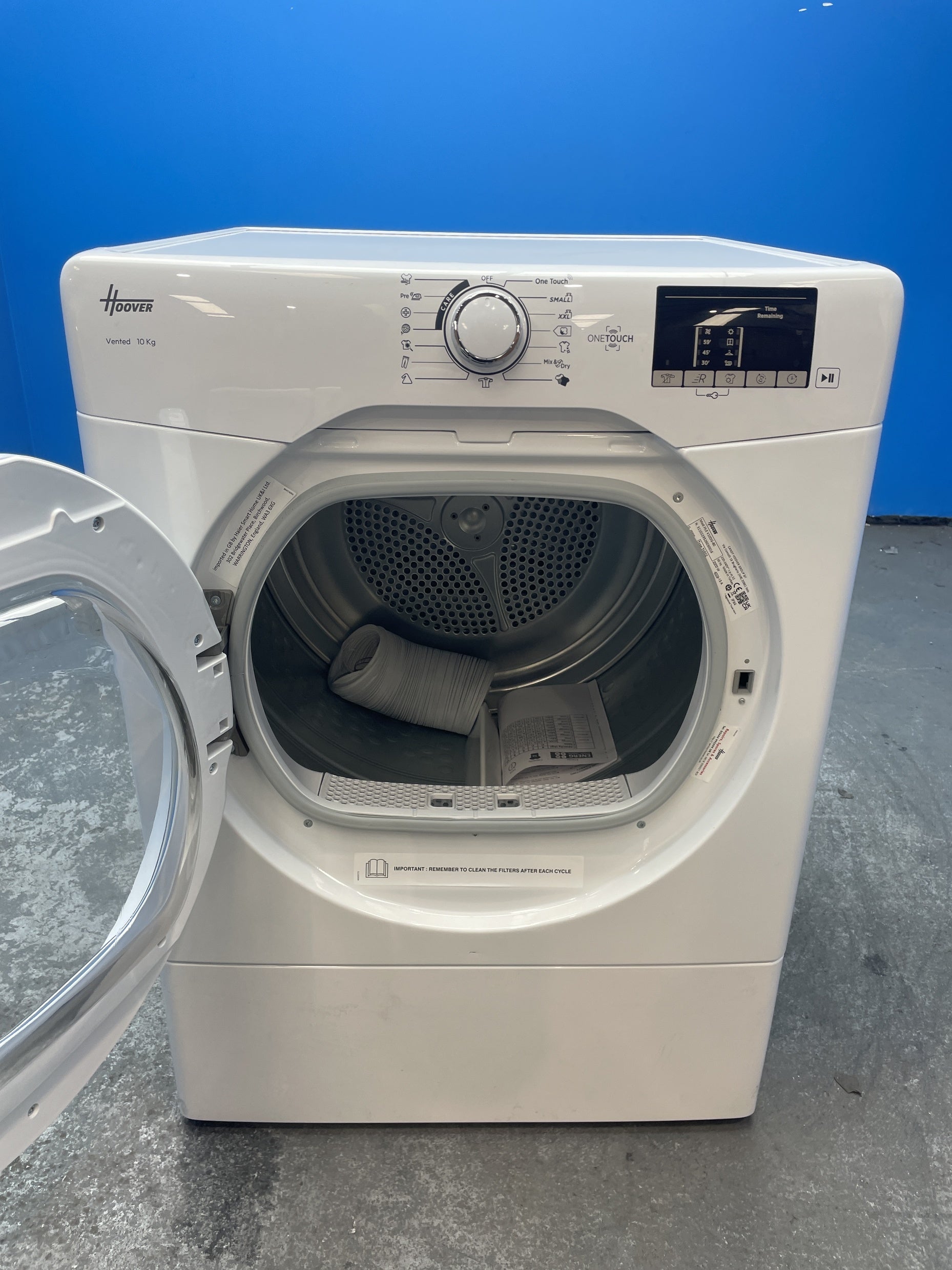 #GRC-153-831 - Hoover HLE V10DG-80 10kg Vented Tumble Dryer
