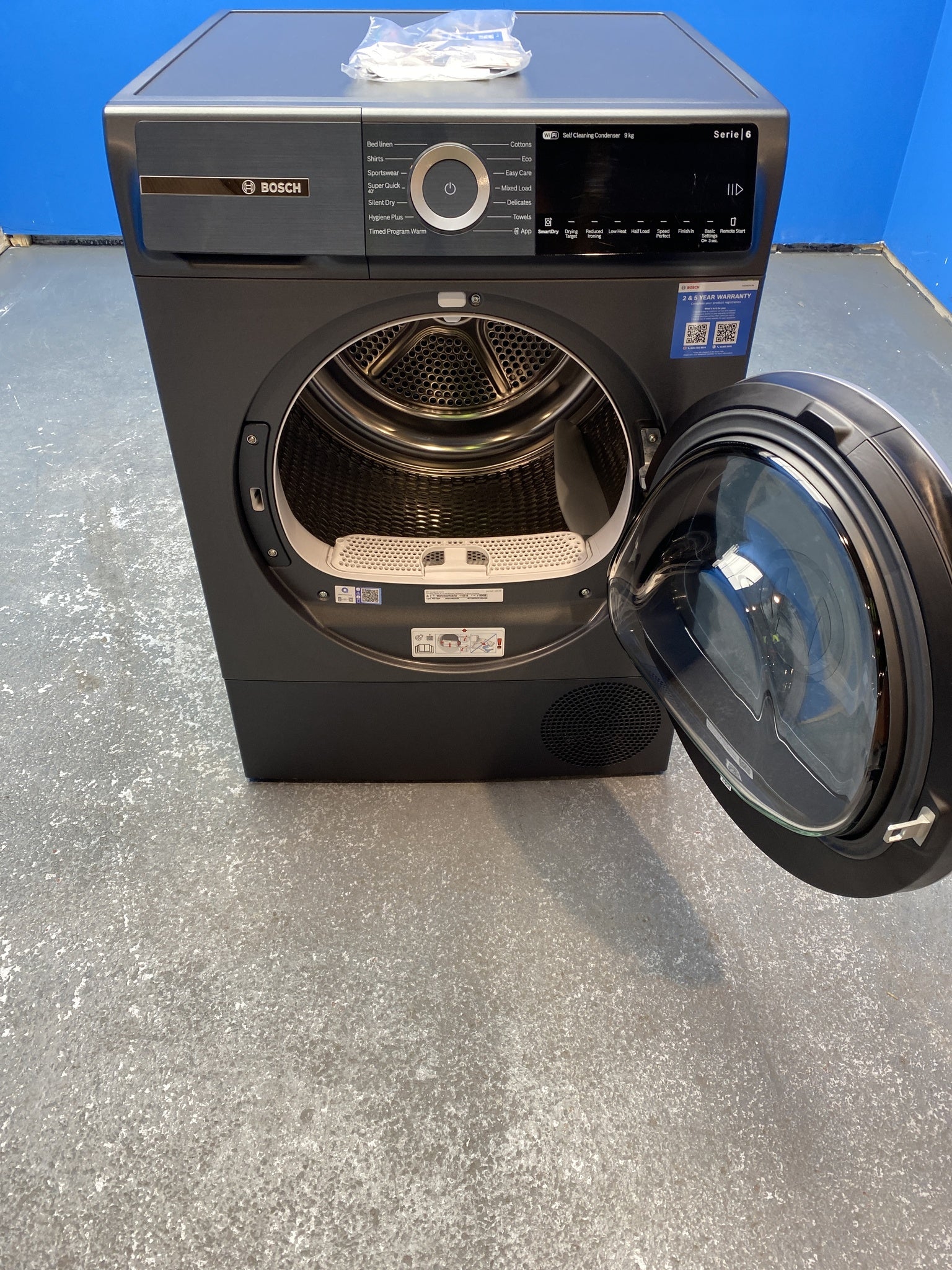 Bosch Serie 6 WQH246DRGB 9kg Heat Pump Tumble Dryer