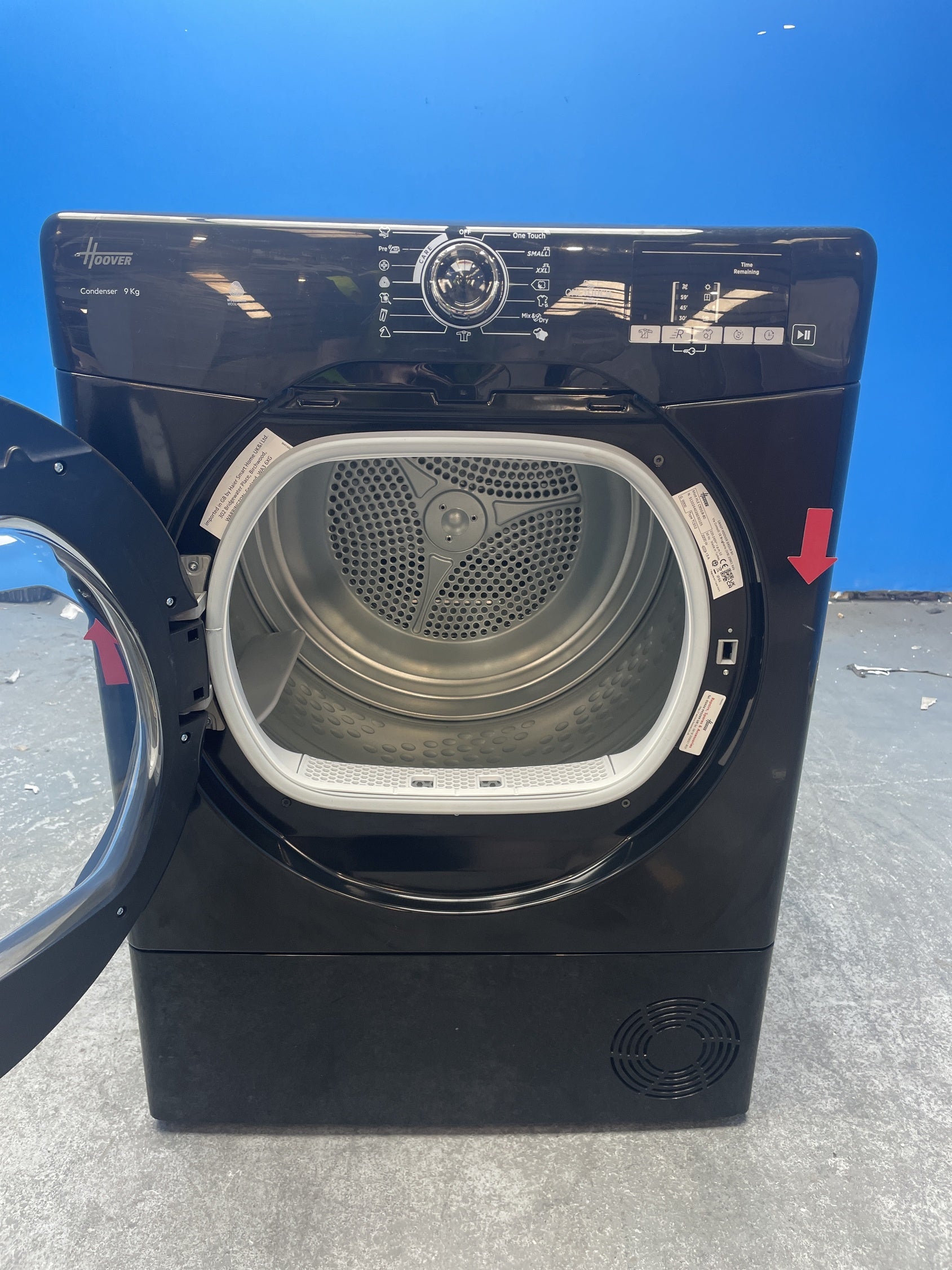 #GRC-159-214 - Hoover H-DRY 300 HLE C9DGB 9kg Condenser Tumble Dryer