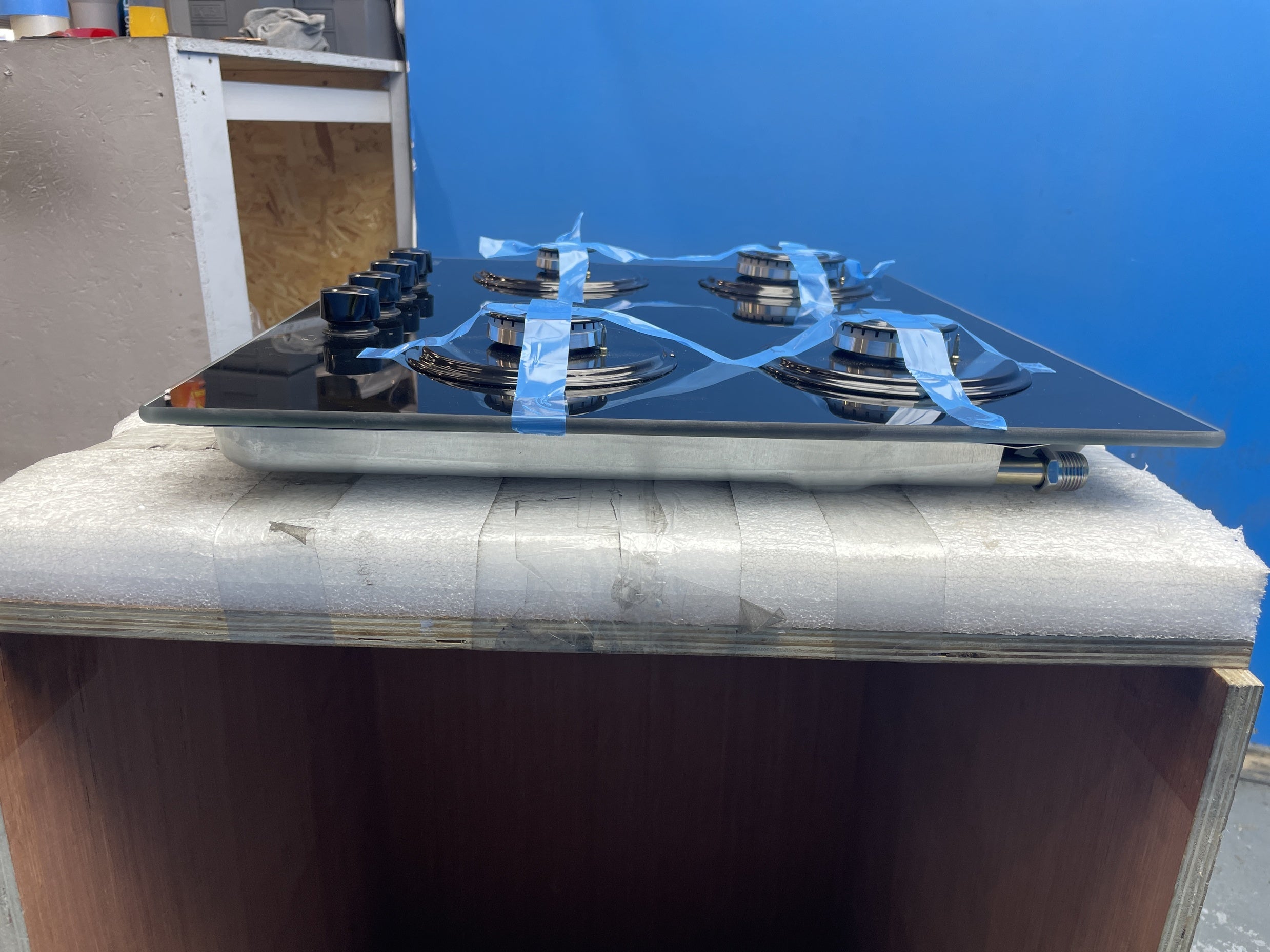 #GRC-159-045 - Candy CVW6BB Built-in 60cm 4 Burner Gas on Glass Hob