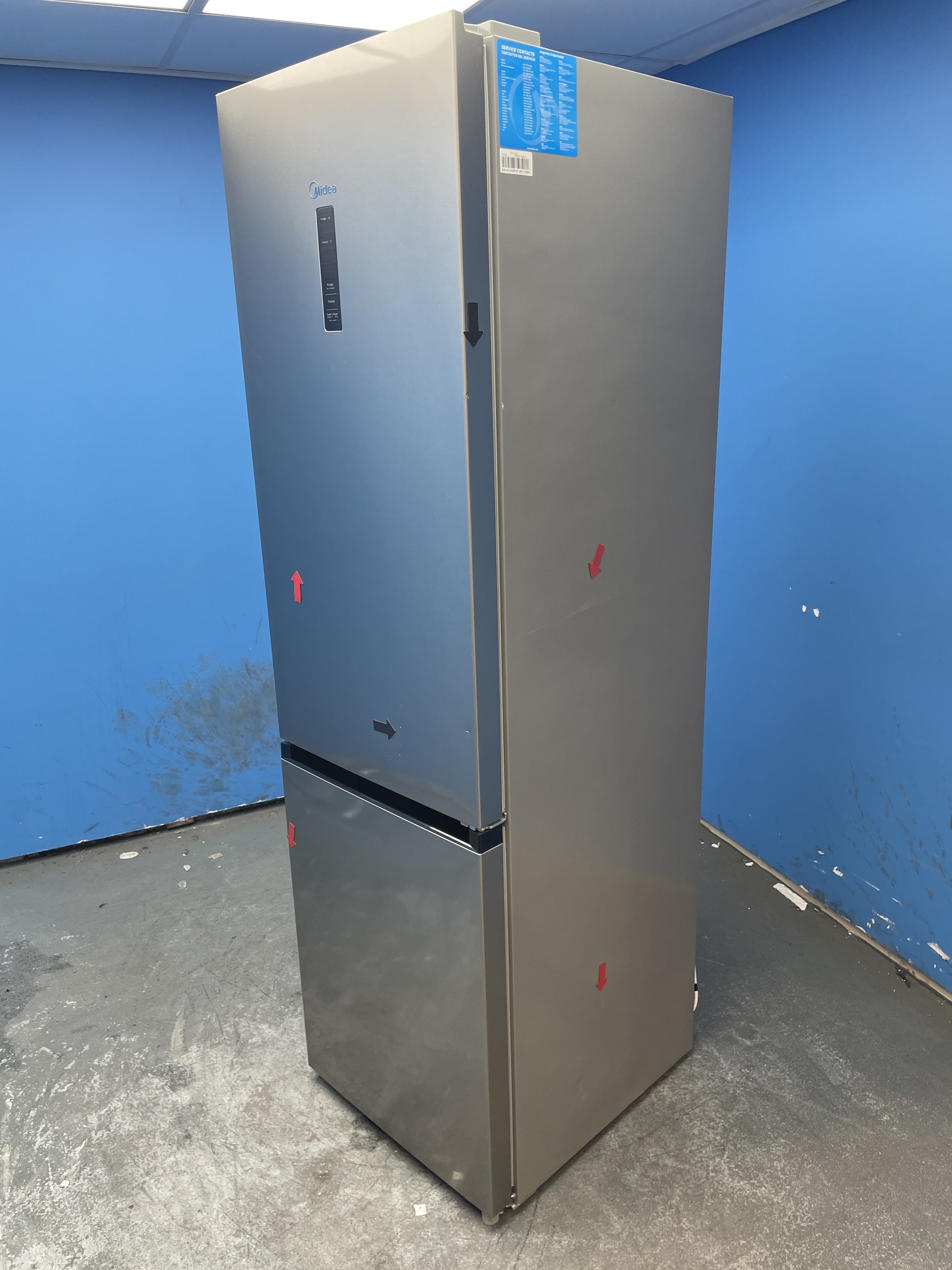 #GRC-158-812 - Midea MDRB521MGB02 Total No Frost Fridge Freezer