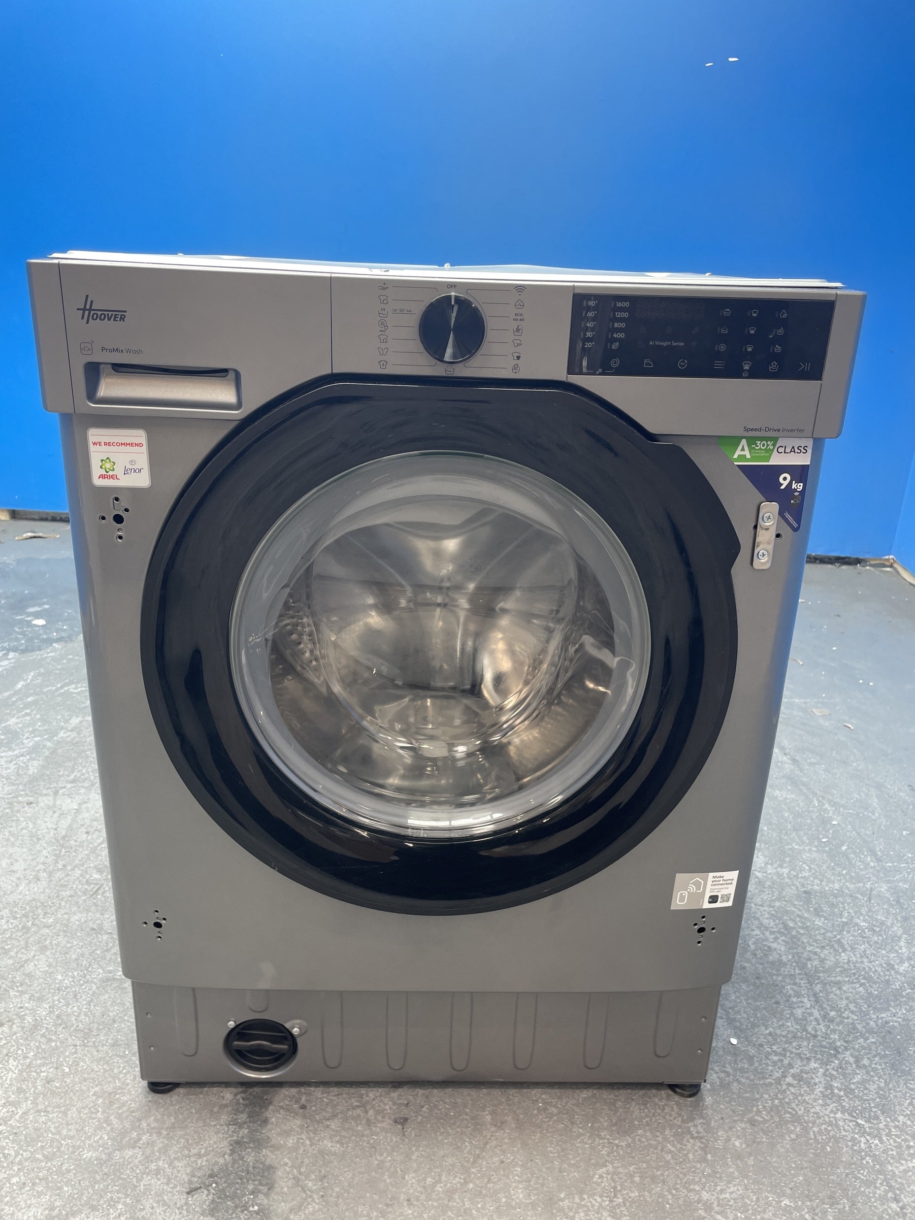#GRC-159-603 - Hoover BH4S69M6DB9RJ-80 9kg 1600rpm Integrated Washing Machine