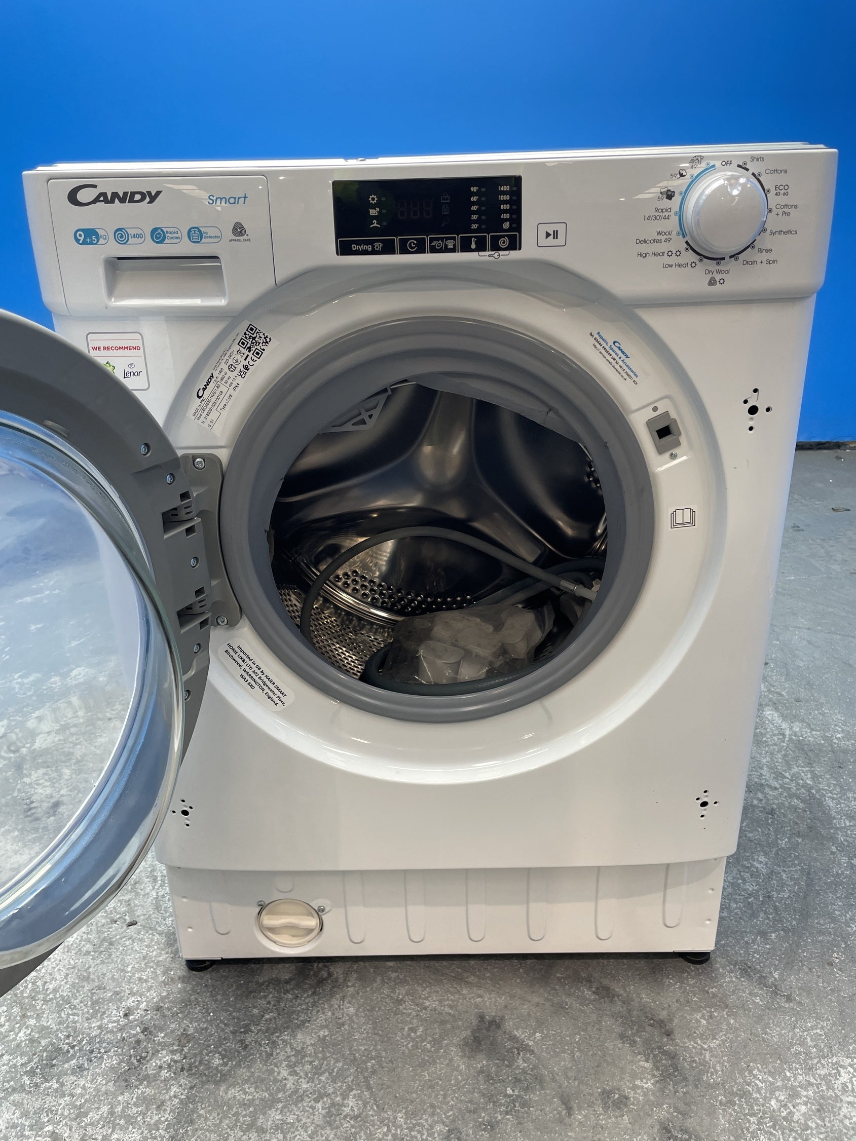 #GRC-151-516 - Candy CSW 4106TE/1-80 10kg / 6kg 1400 Spin Smart Washer Dryer