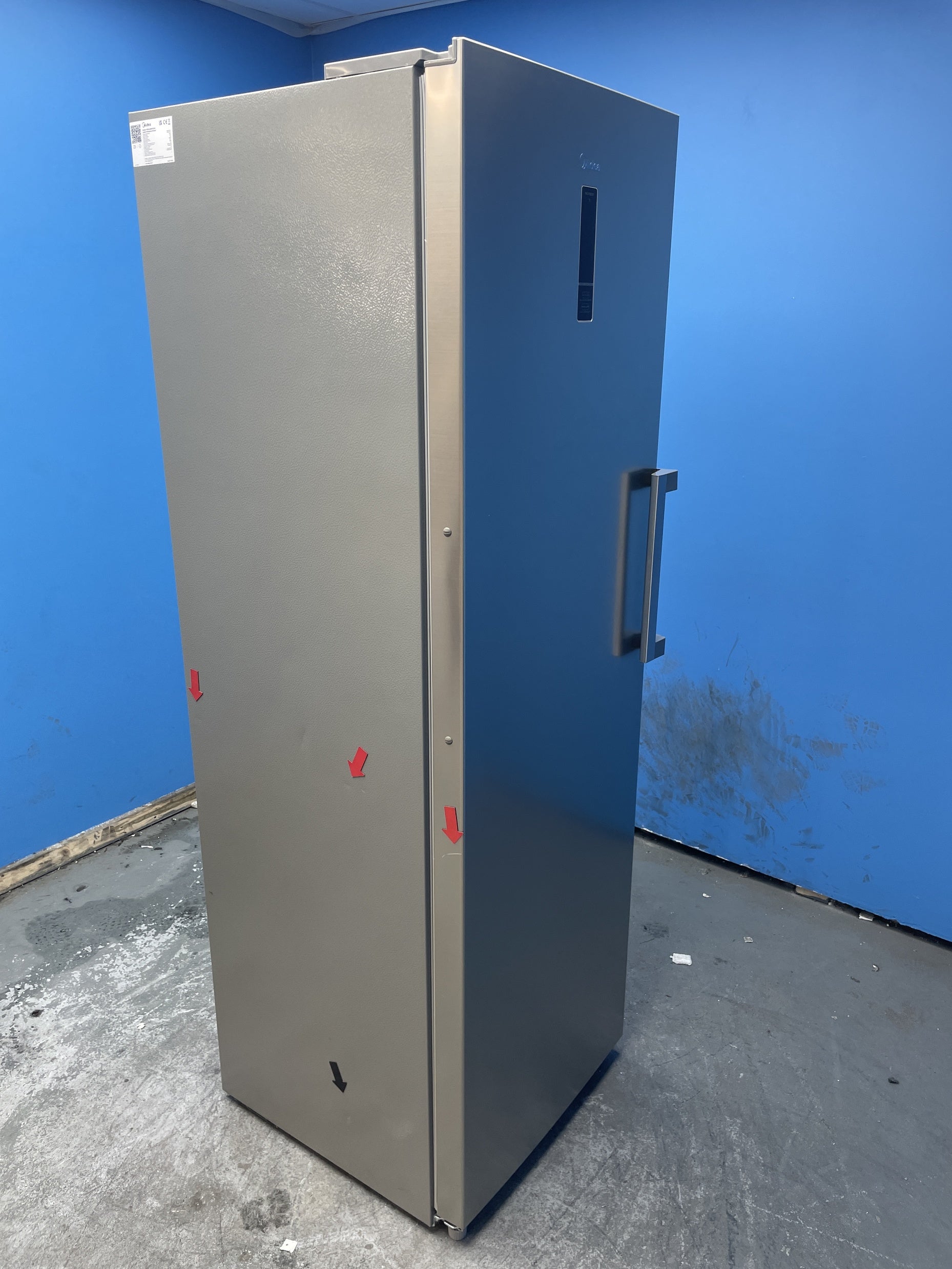 #GRC-158-801 - Midea MDRU385MTE46 185cm Frost Free Upright Freezer