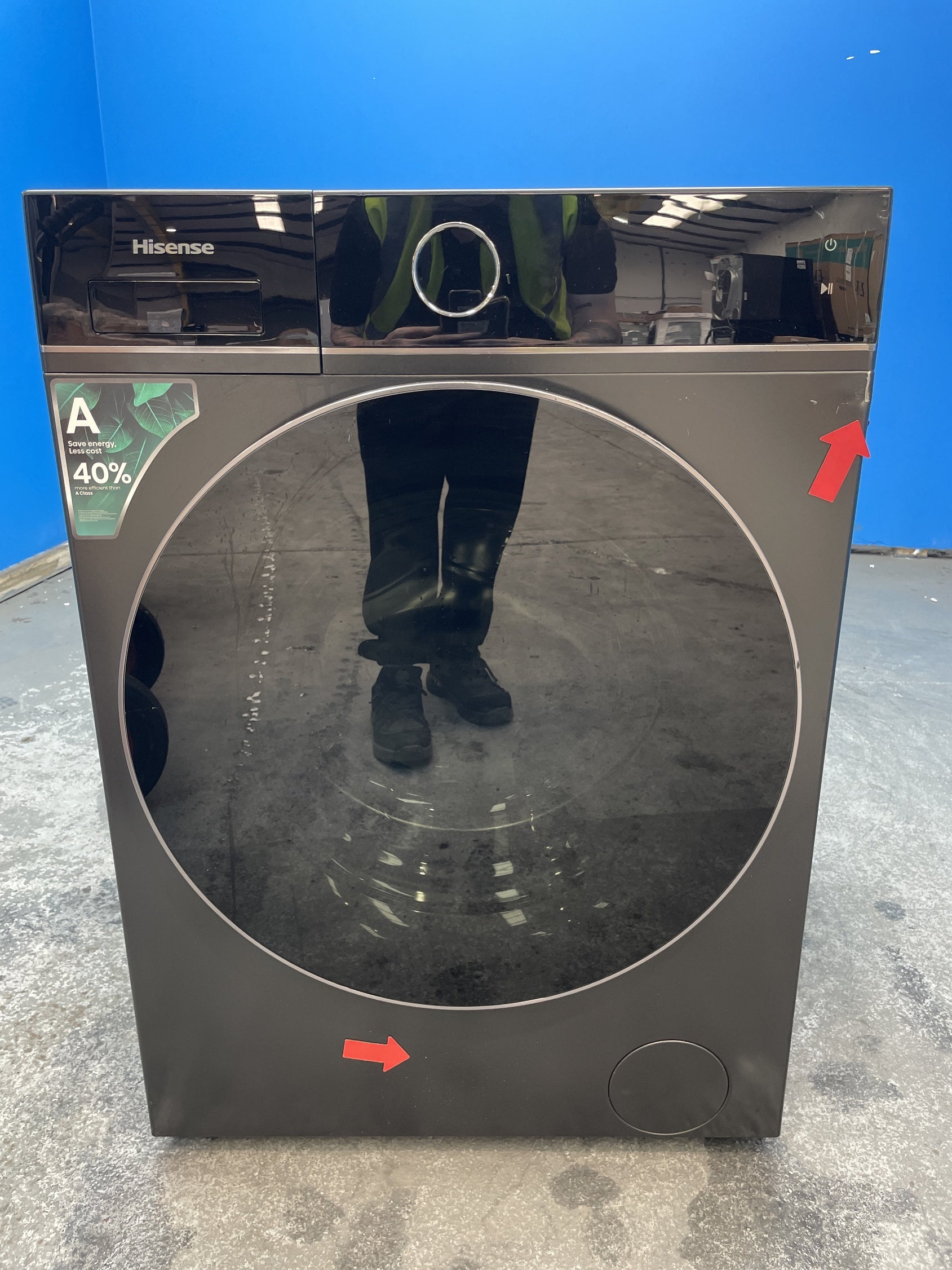 #GRC-158-114 - Hisense WF5I1245BBR 12kg 1400rpm KitchenFit Washing Machine in Black
