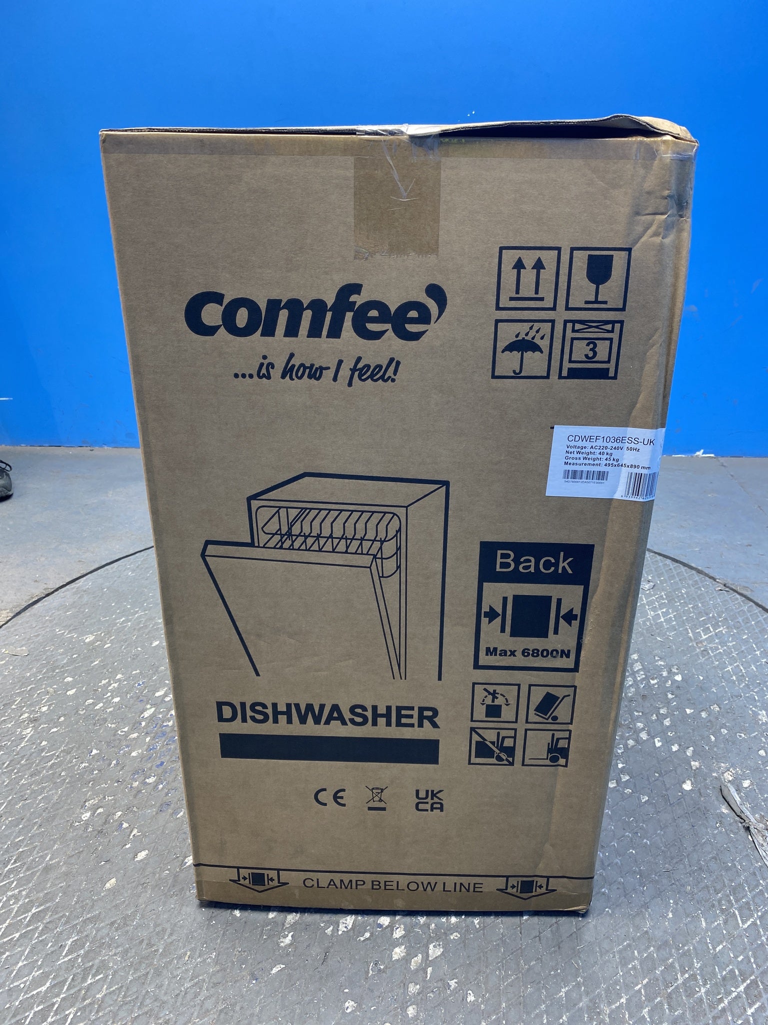 #GRC-159-954 - Comfee CDWEF1036ESS-UK 45cm Slimline 10 Place Setting Dishwasher