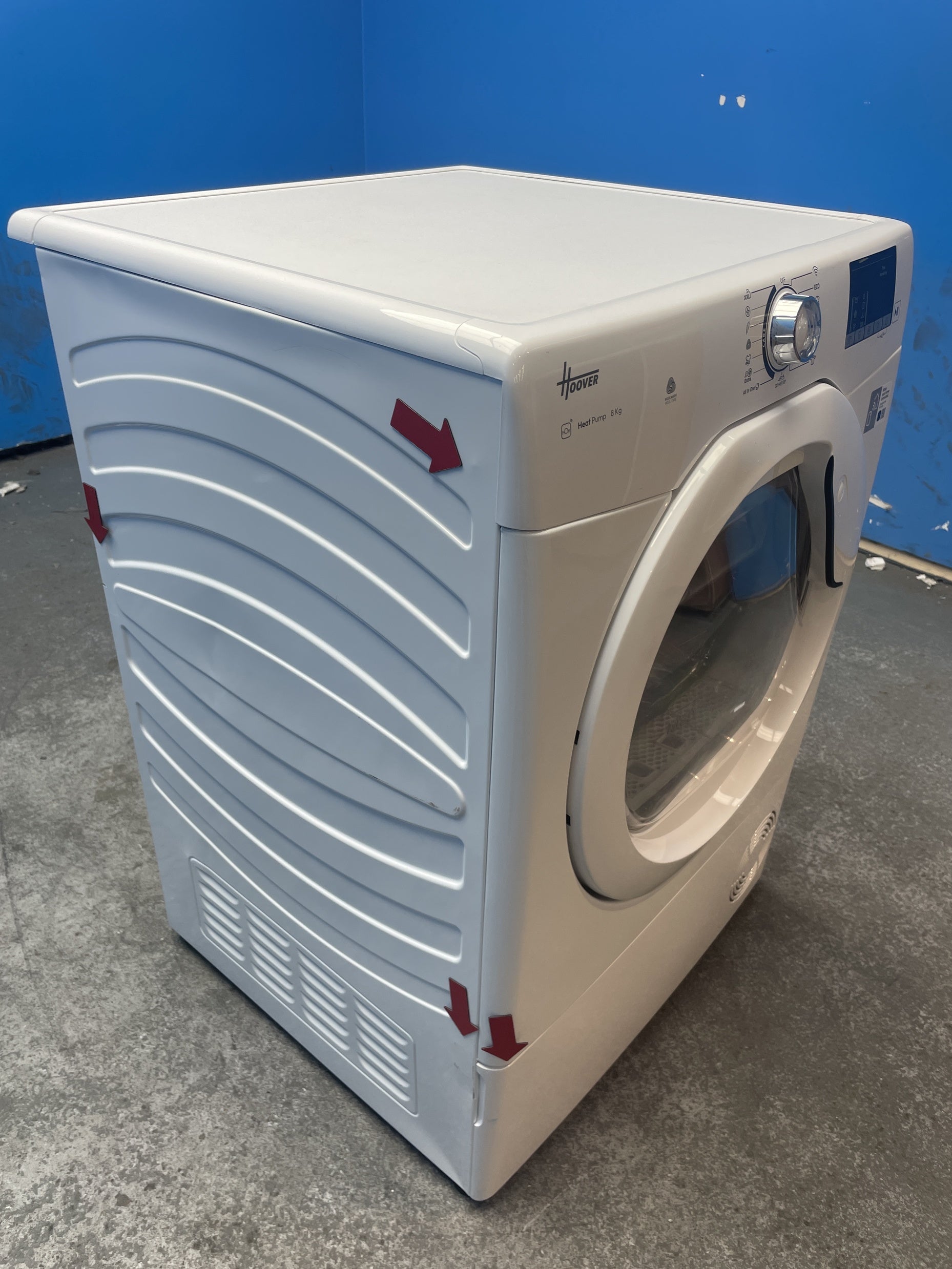 #GRC-159-326 - Hoover HLE H8A2DE-80 H-DRY 300 8kg Heat Pump Tumble Dryer