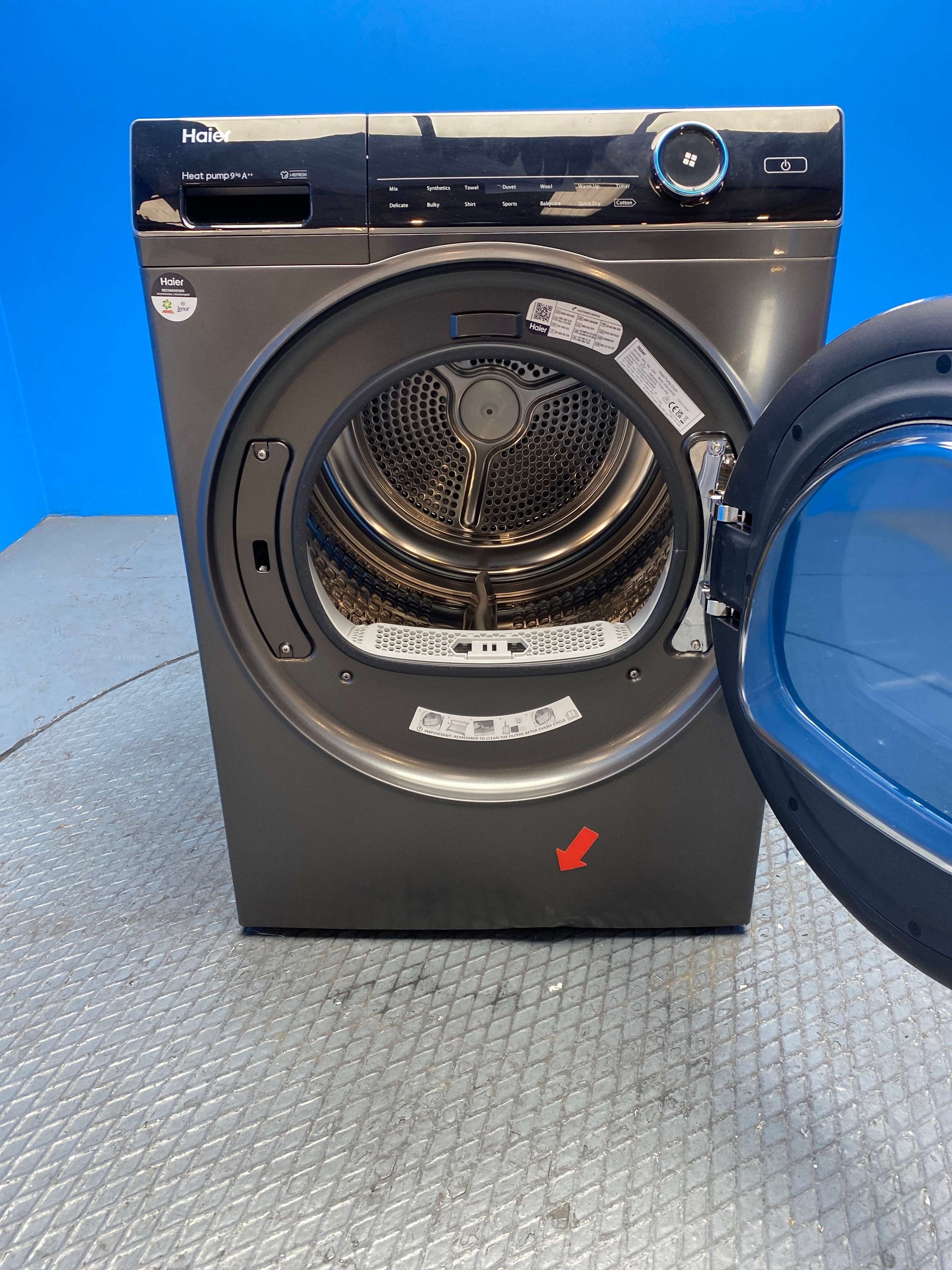 Haier HD90-A2979S 9kg Heat Pump Tumble Dryer