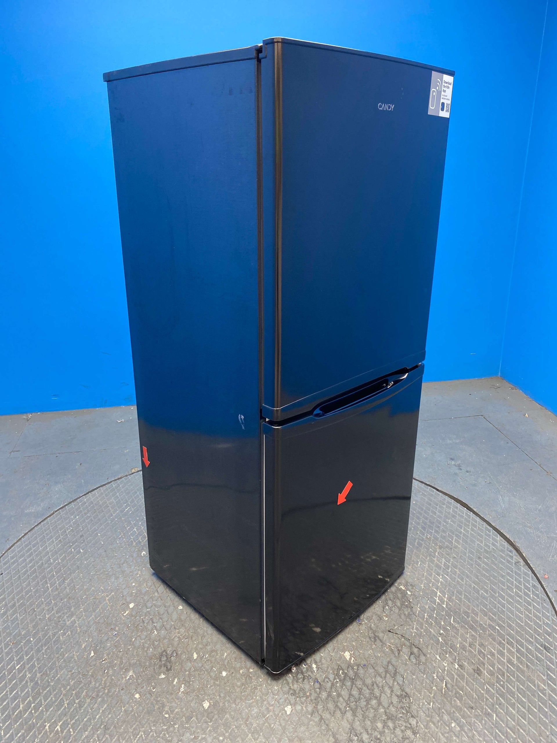 Candy CCH1S513EBK 185 Litre Combi Fridge Freezer