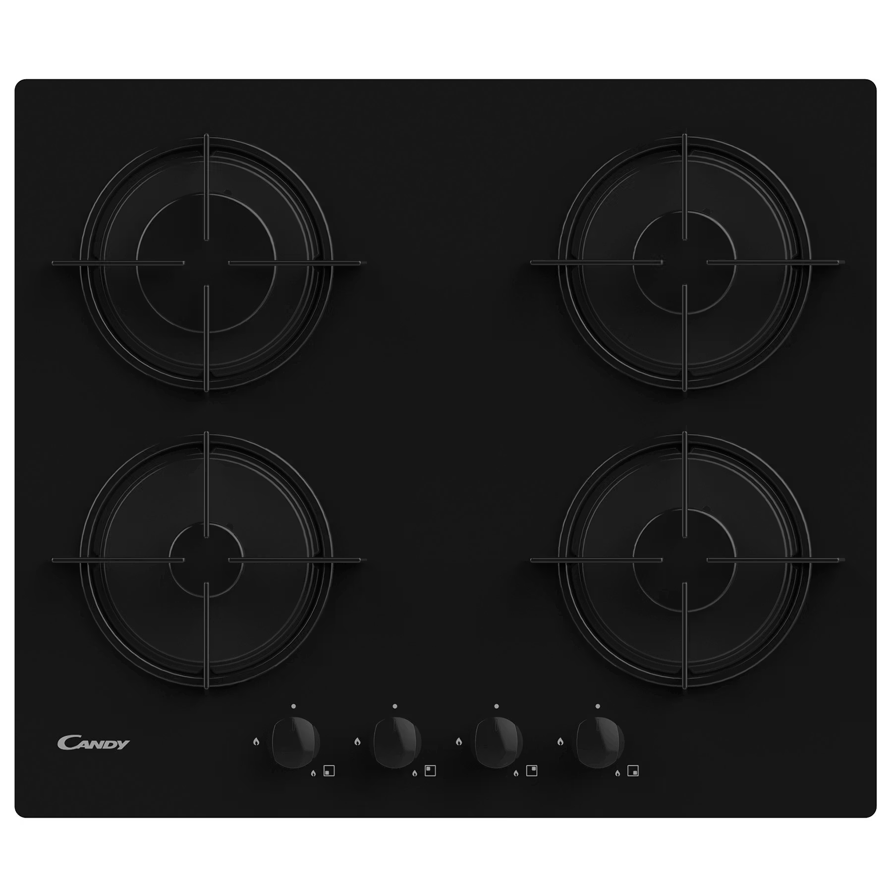 Candy CVW6BB Built-in 60cm 4 Burner Gas on Glass Hob – Renew 2 U