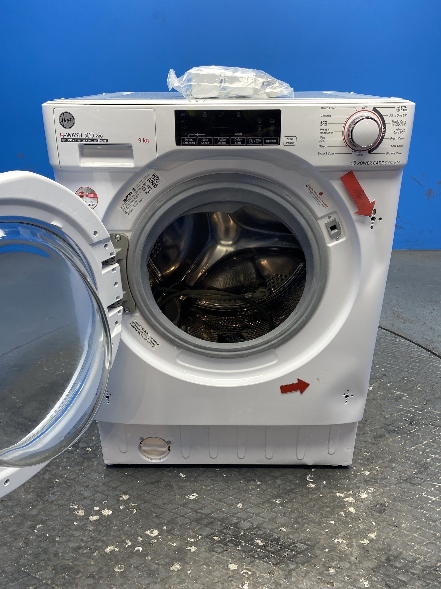 Hoover HBWOS69TAME 9kg 1600 Spin Built In Washing Machine