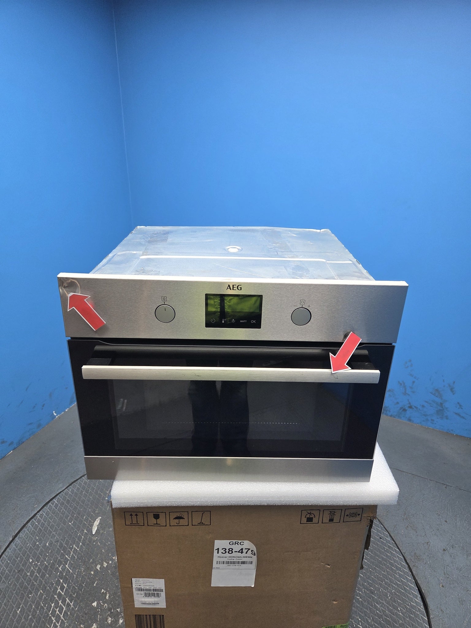 AEG KMK365060M CombiQuick Compact Oven with Microwave