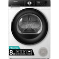 Hisense 3S Series DH3S802BW3 8kg Heat Pump Tumble Dryer - Renew 2 U