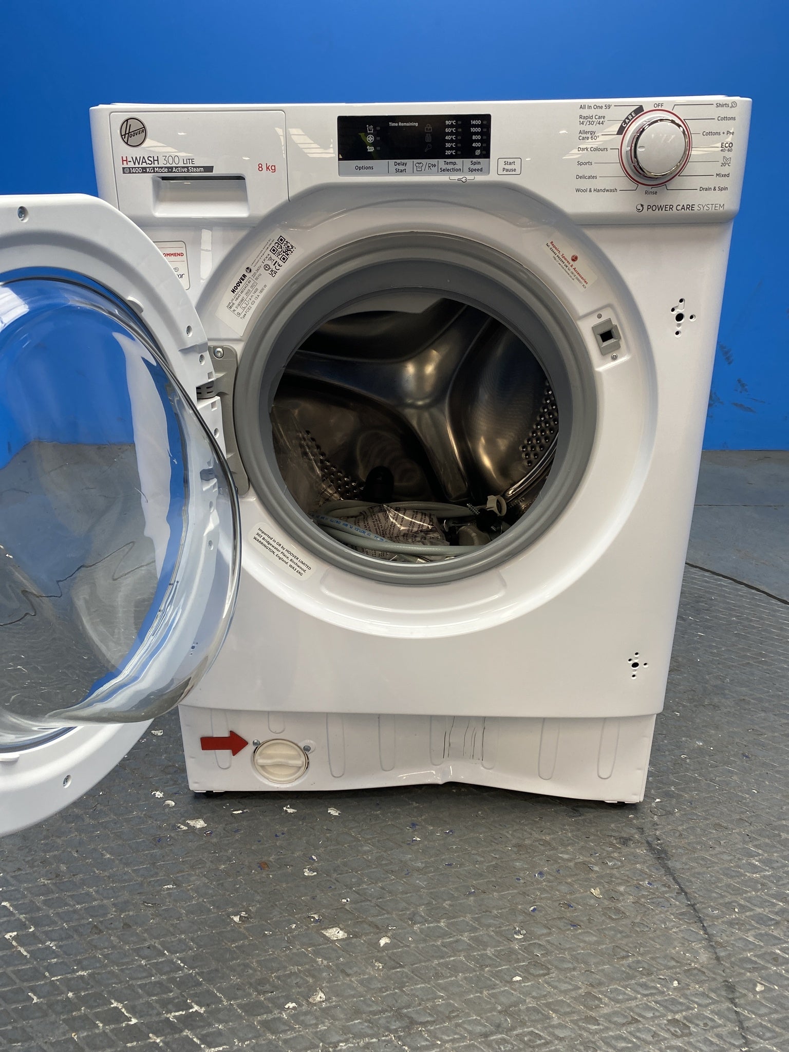Hoover HBWS48D2ACE Integrated 8kg 1400 Spin Washing Machine