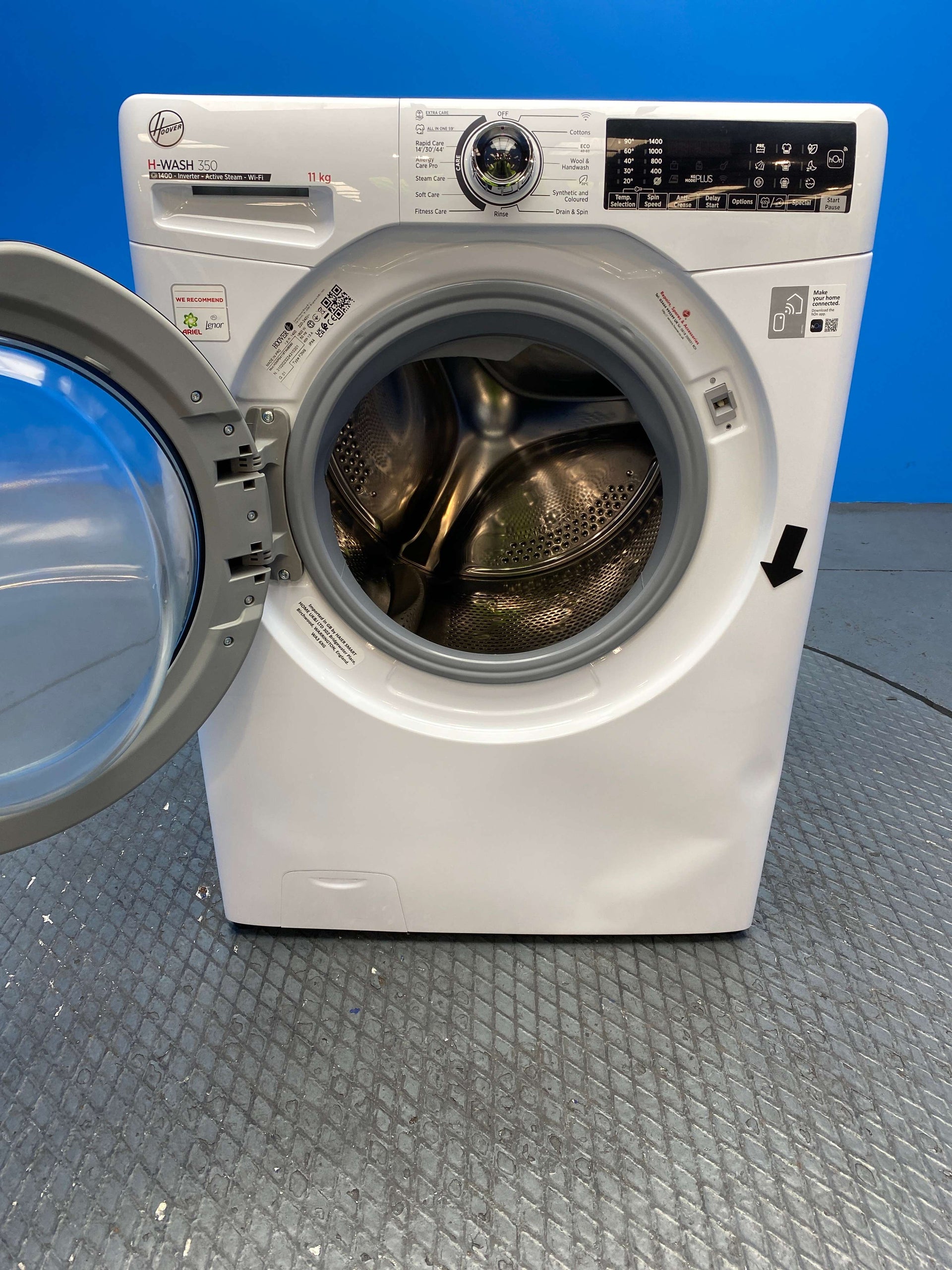 Hoover H3WPS4116TAMB5 11kg 1400 Spin Washing Machine