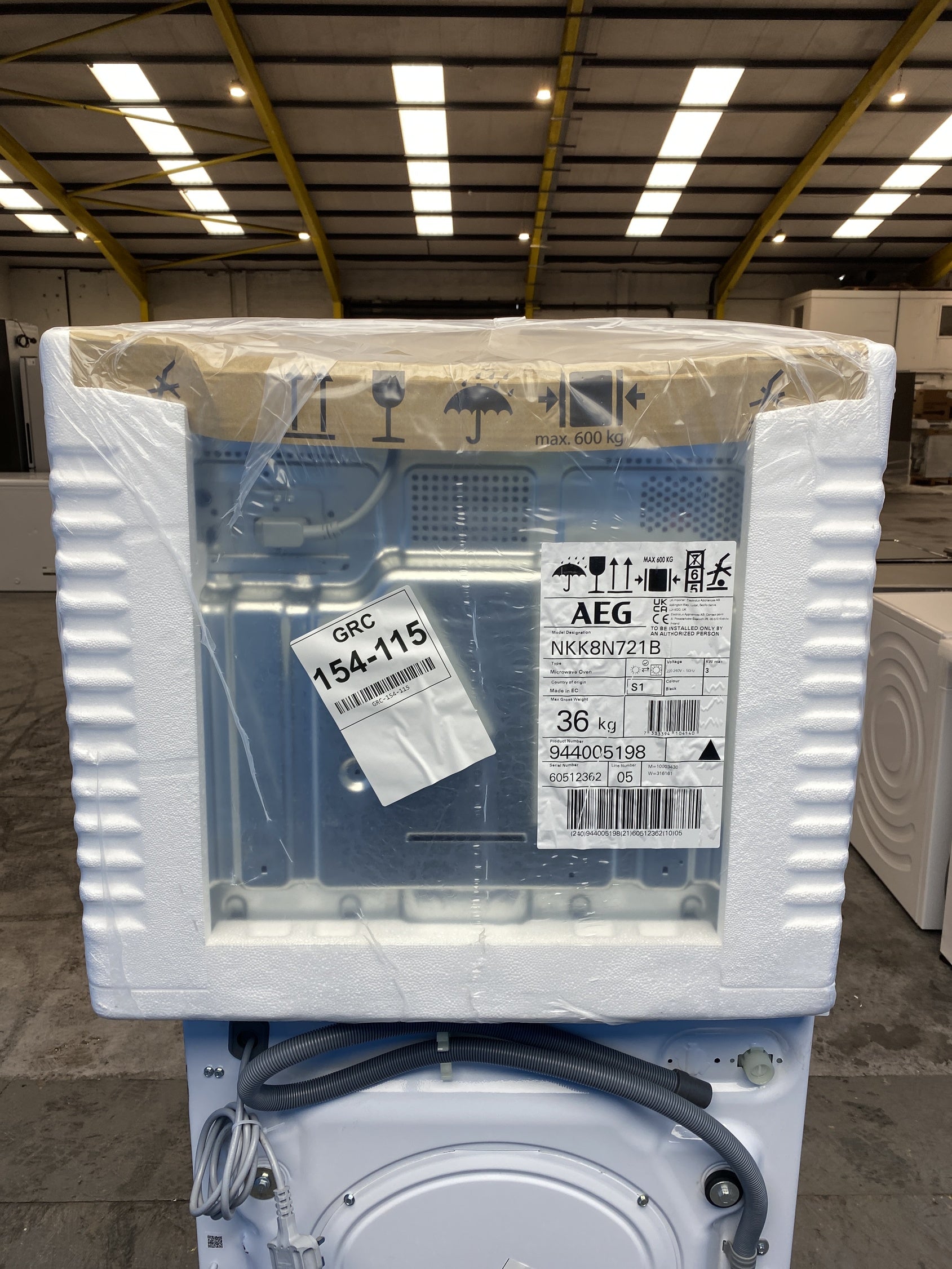 #GRC-154-115 - AEG NKK8N721B 25L Built In CombiQuick Microwave Oven