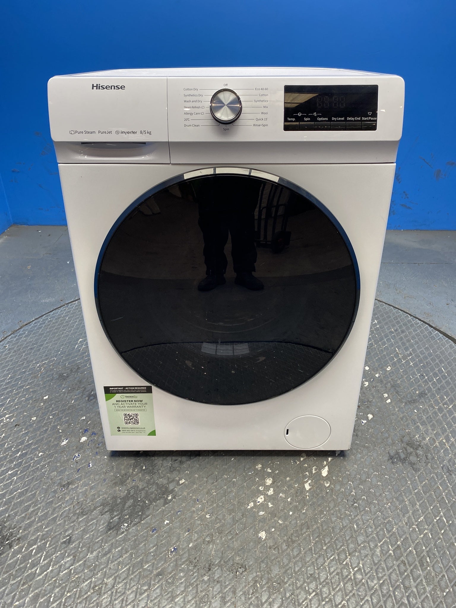 Hisense WDQA8014EVJM Series 3 8kg / 5kg 1400 Spin Washer Dryer