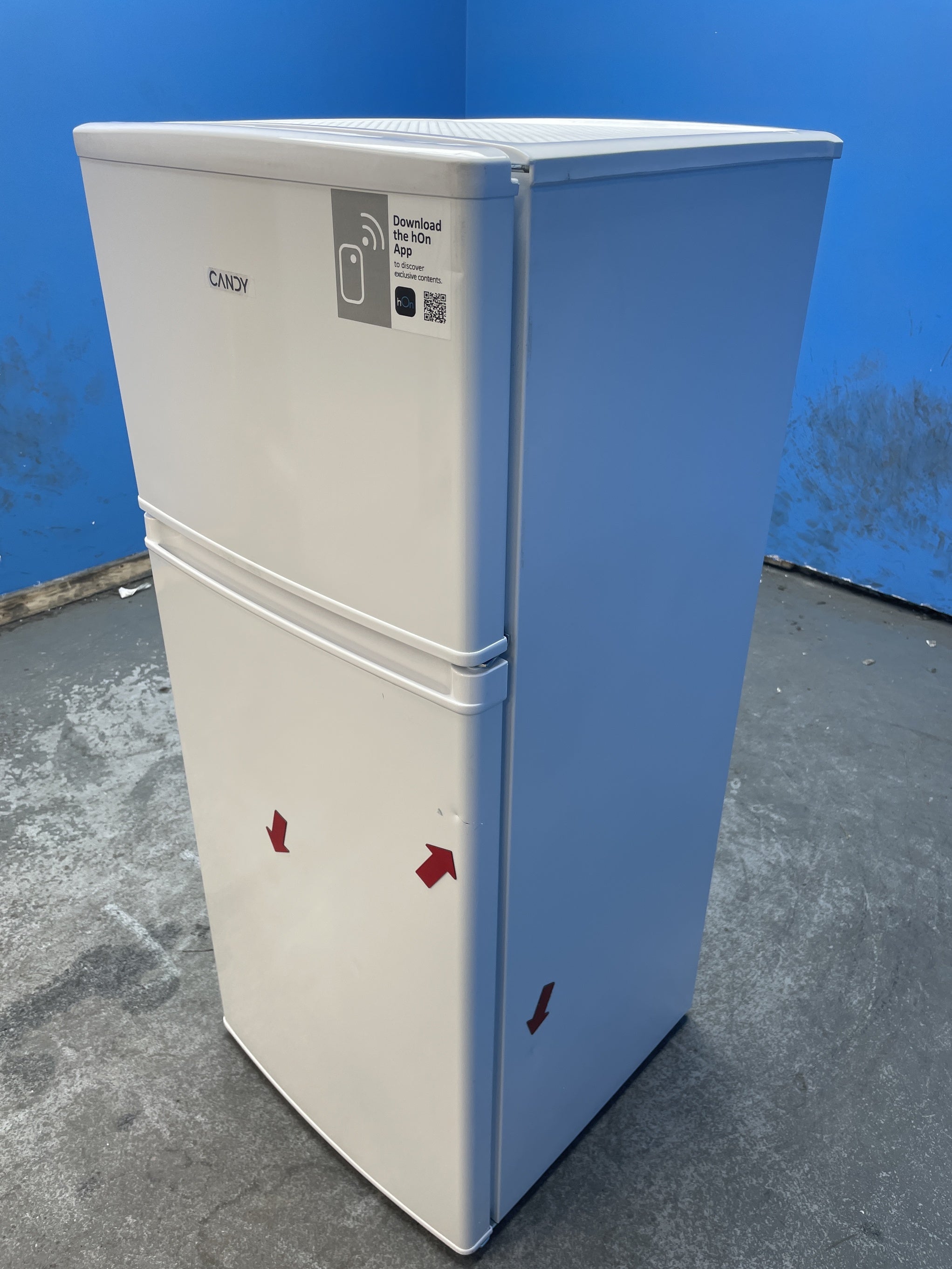 #GRC-157-902 - Candy CDH1S313EWK Slimline 117 Litre Top Mount Fridge Freezer