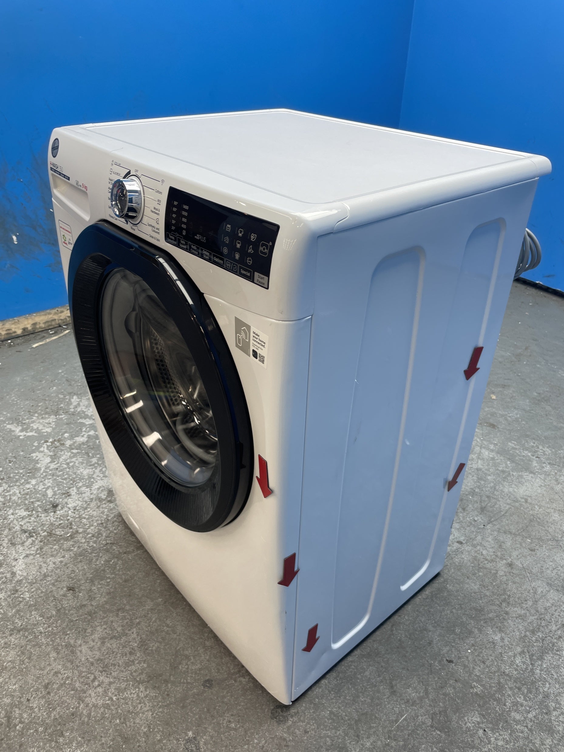 #GRC-158-634 - Hoover H3WPS496TAMB6 9kg 1400 Spin Washing Machine