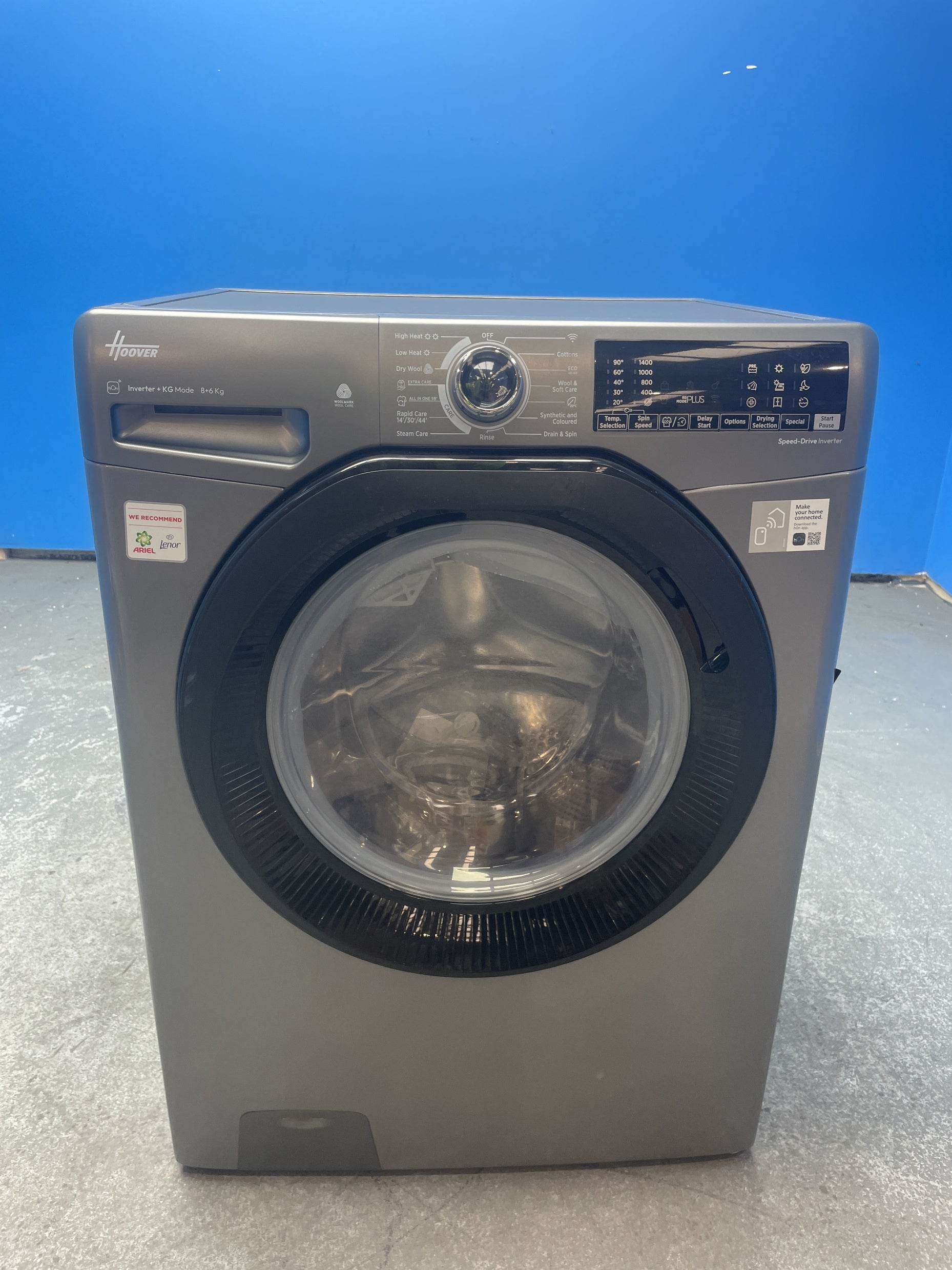 #GRC-160-161 - Hoover H3DPS4866TAMBR80 WiFi Enabled 8/6kg 1400rpm Washer Dryer