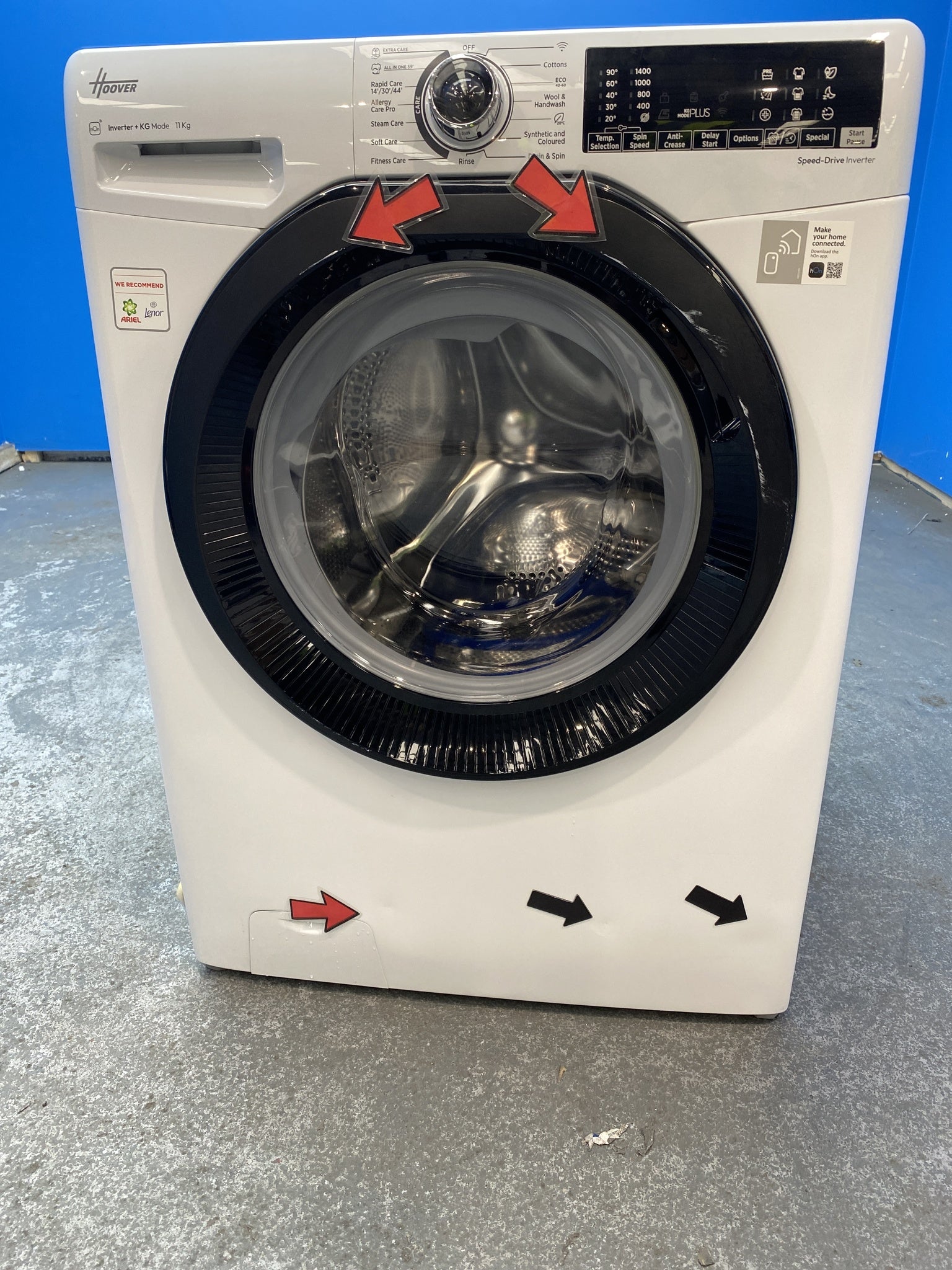 #GRC-156-069 - Hoover H3WPS4116TAMB5 11kg 1400 Spin Washing Machine