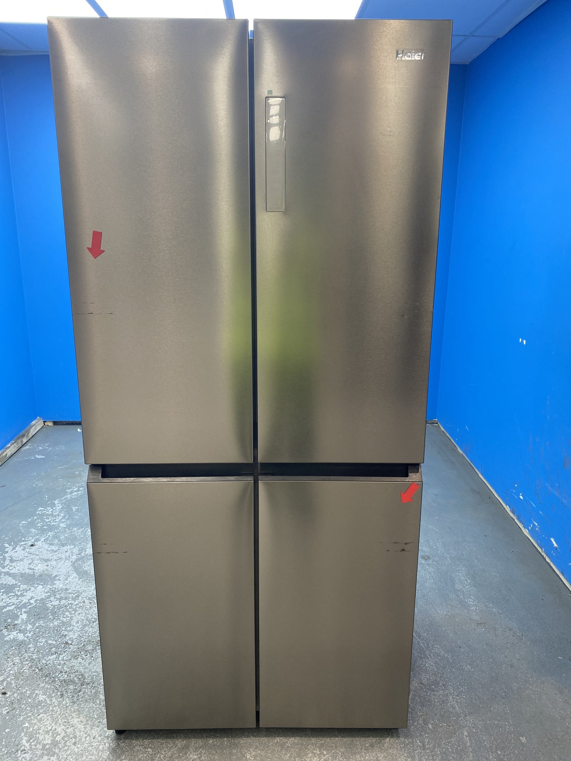 #GRC-156-963 - Haier HCR7818DNMM Cube 83 Total No Frost American Fridge Freezer