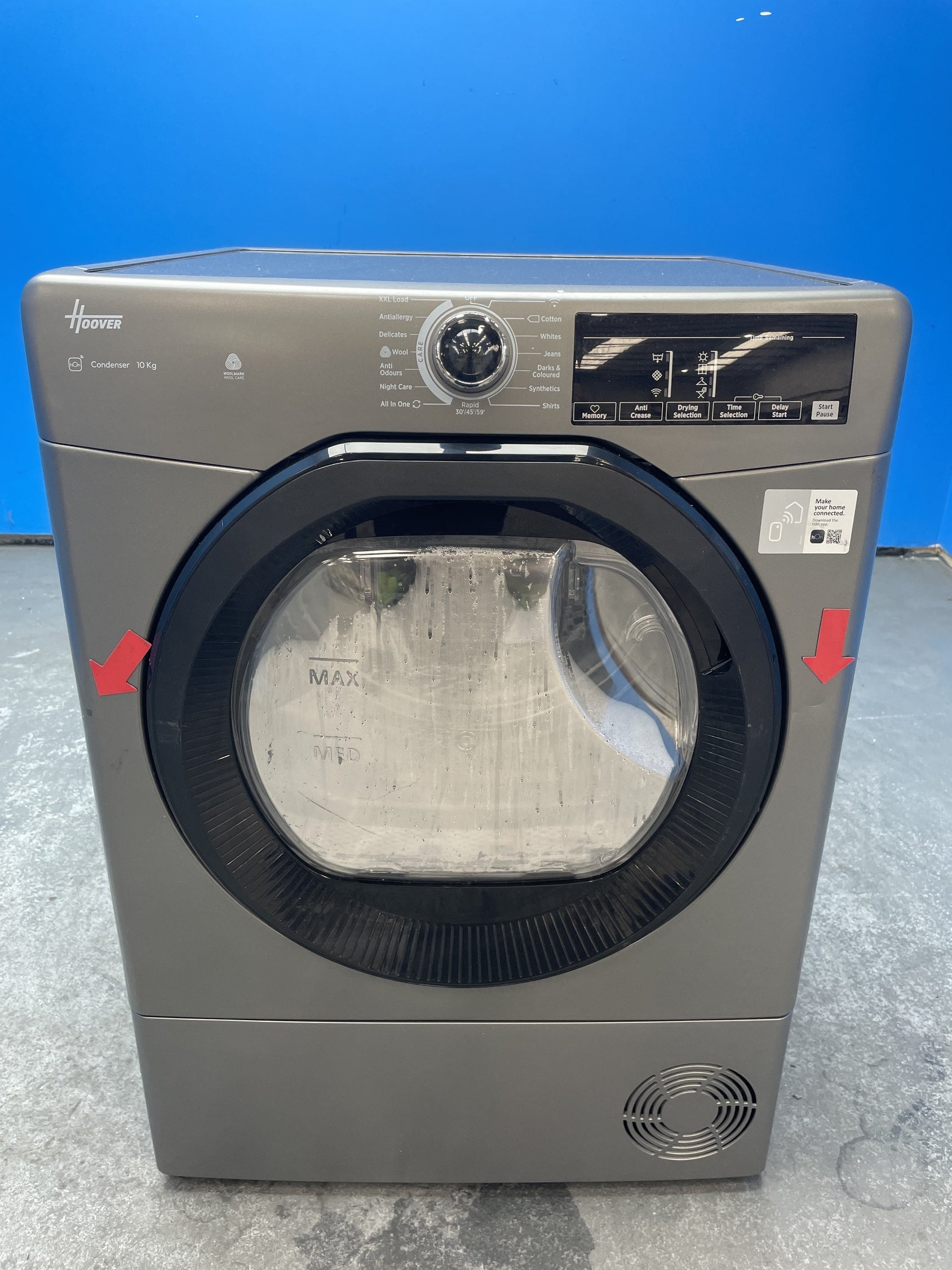 #GRC-163-116 - Hoover H-DRY 350 HRE C10TBER-80 10kg Condenser Dryer