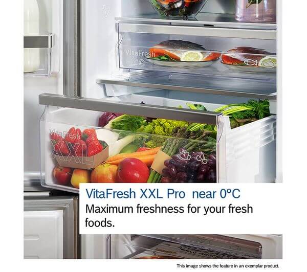 Bosch 363L Freestanding Frost Free Fridge Freezer Silver – Renew 2 U
