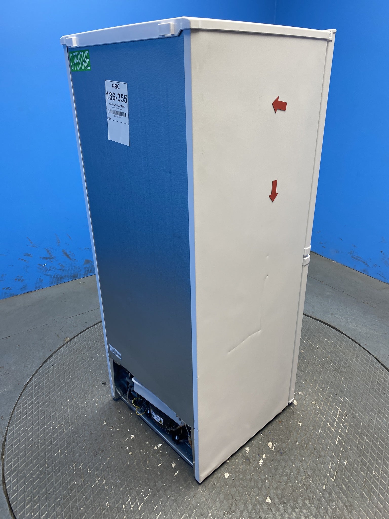 Candy CCH1S513EWK 185 Litre Combi Fridge Freezer
