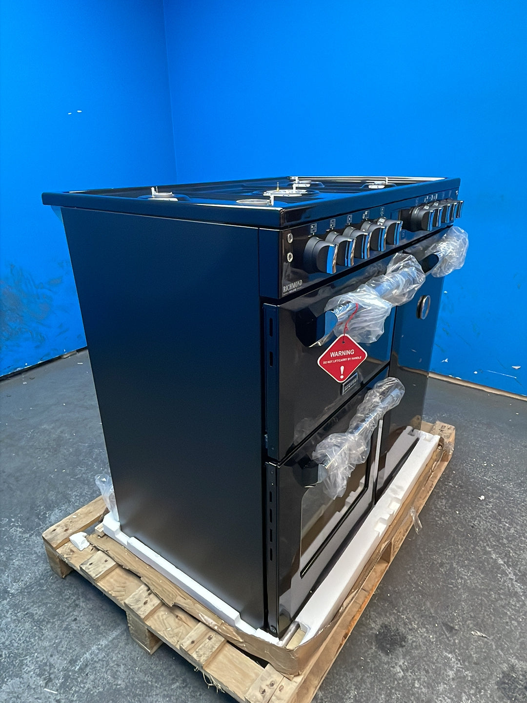 #GRC-164-329 - Stoves Richmond Deluxe 90DF Dual Fuel Range Cooker – 174L Capacity, 5 Burners, AirFry, SteamCleanse