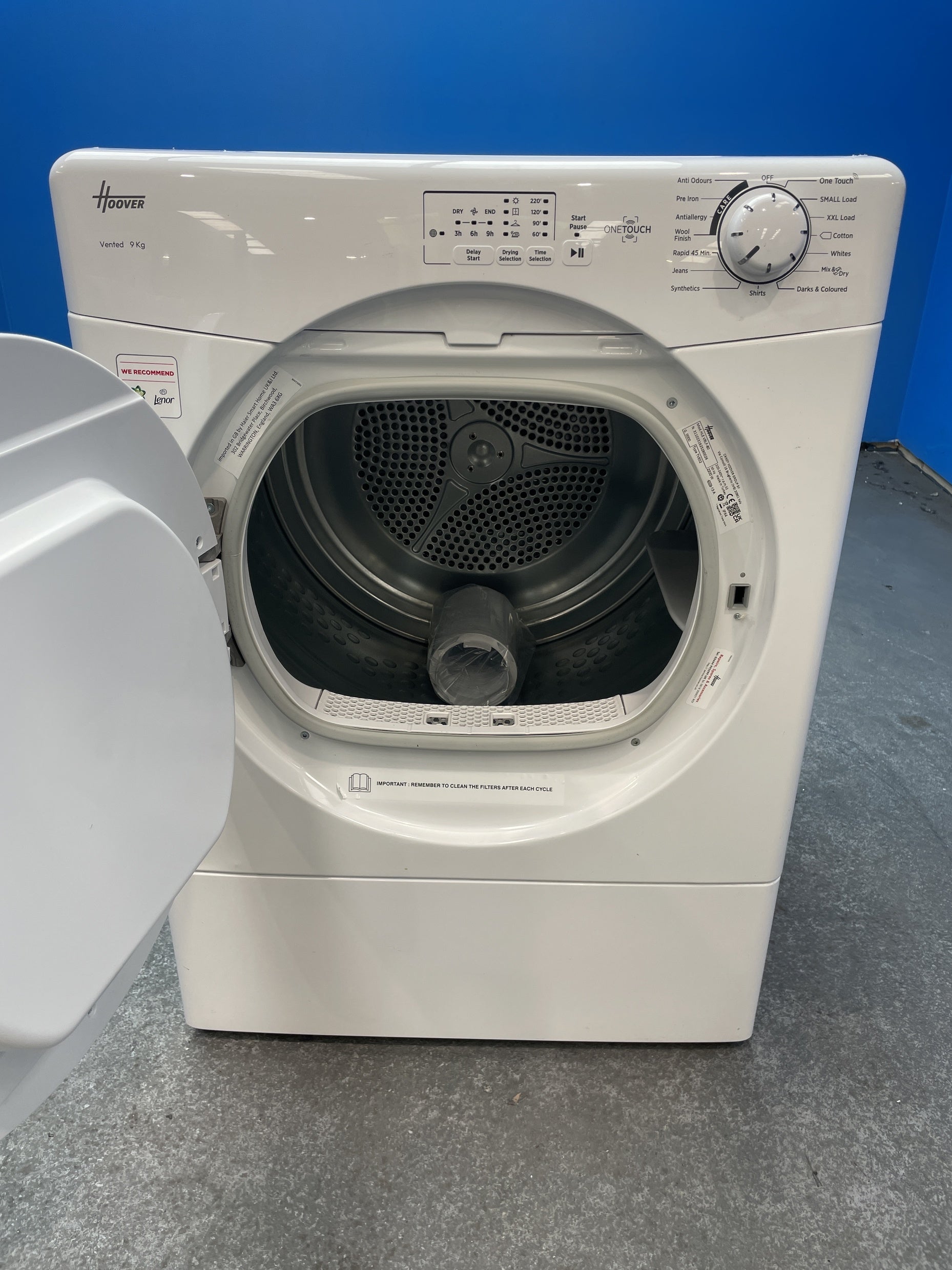 #GRC-157-694 - Hoover H-DRY 300 HLE V9LF-80 9kg Vented Tumble Dryer
