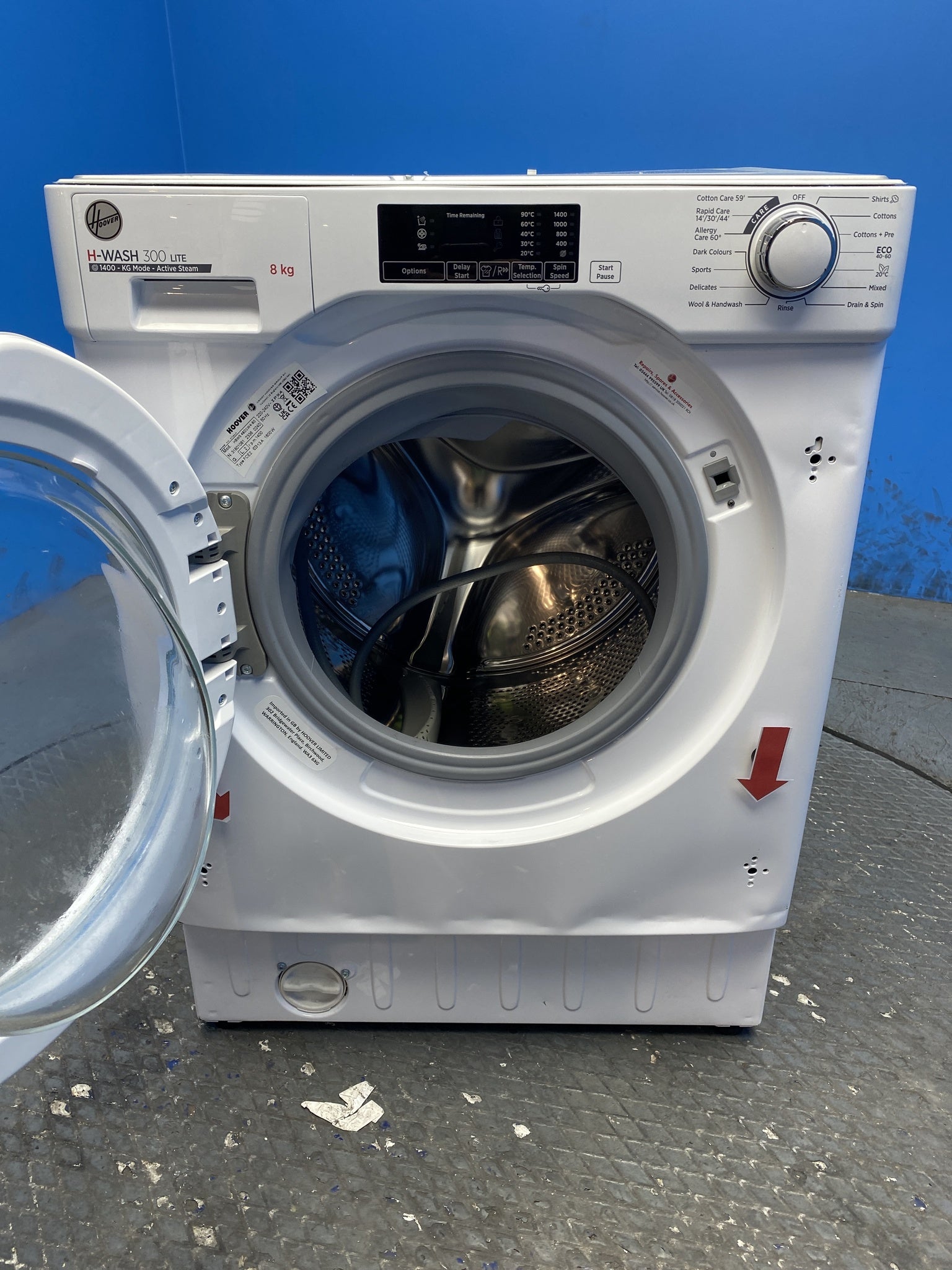 Hoover HBWS48D1W4 Integrated  8kg 1400 Spin Washing Machine