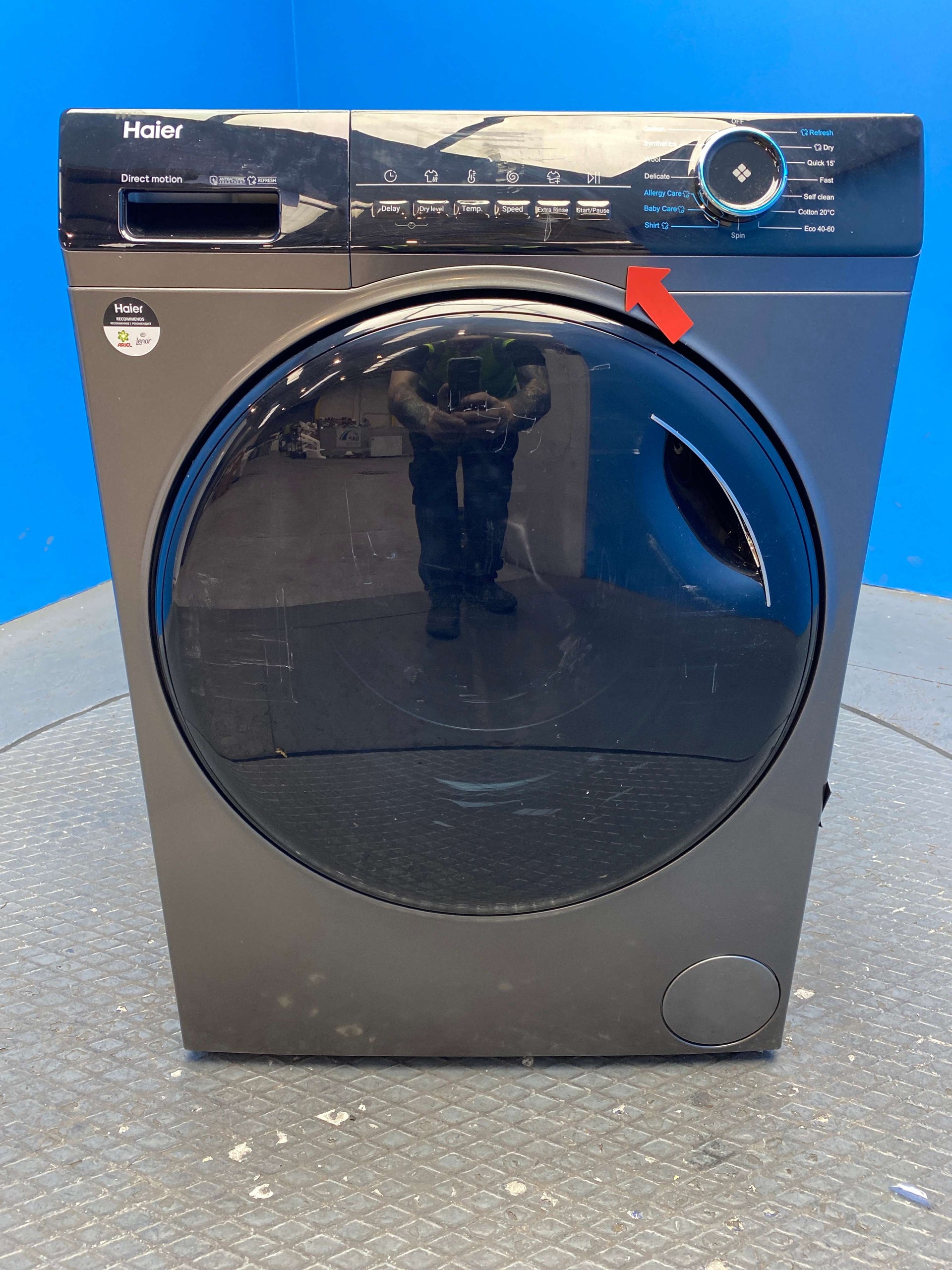 Haier HWD100-B14939S8 Series 3 10kg / 6kg 1400 Spin Washer Dryer