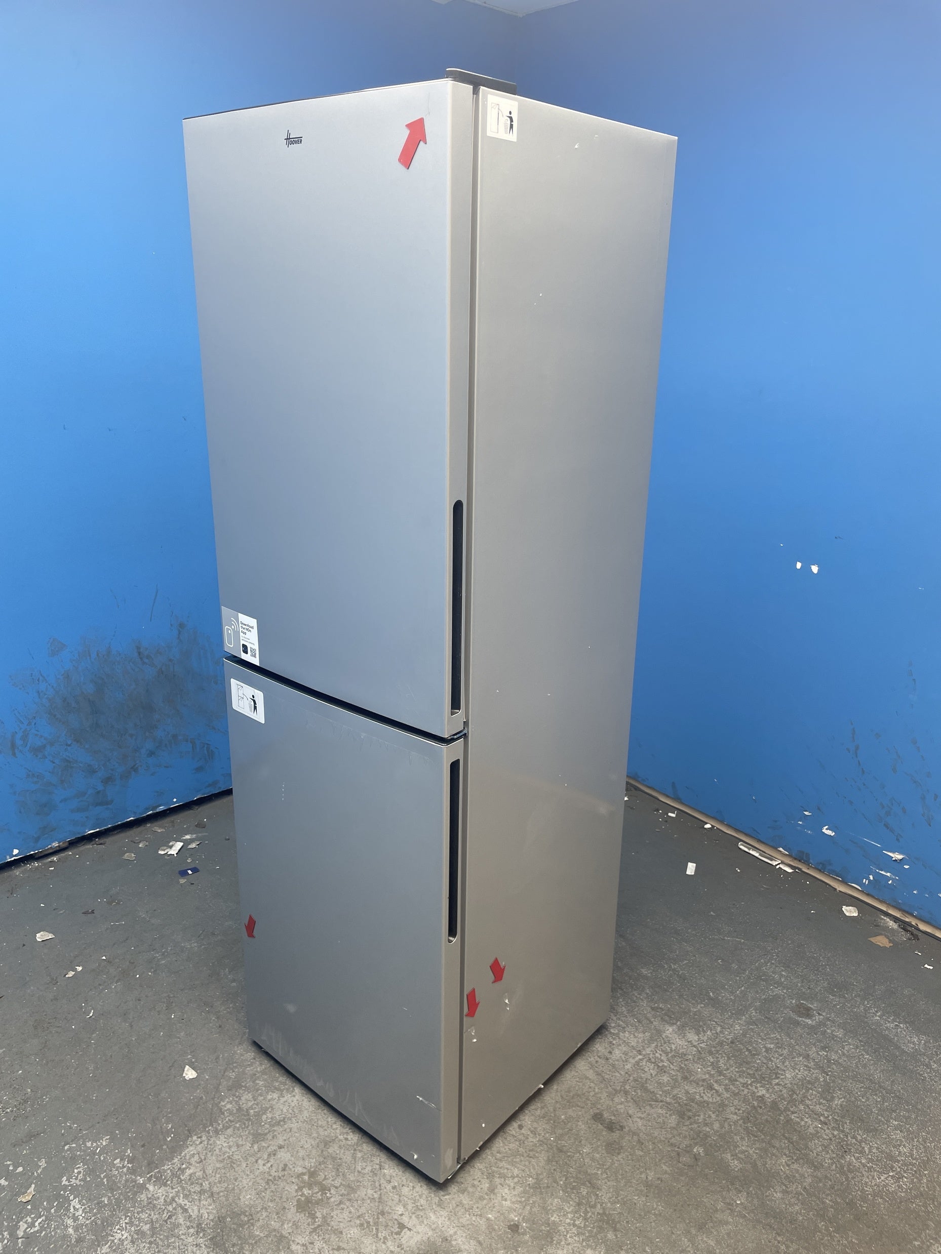 #GRC-159-065 - Hoover H-FRIDGE 300 HVT3CLECKIHS 252 Litre Combi Fridge Freezer