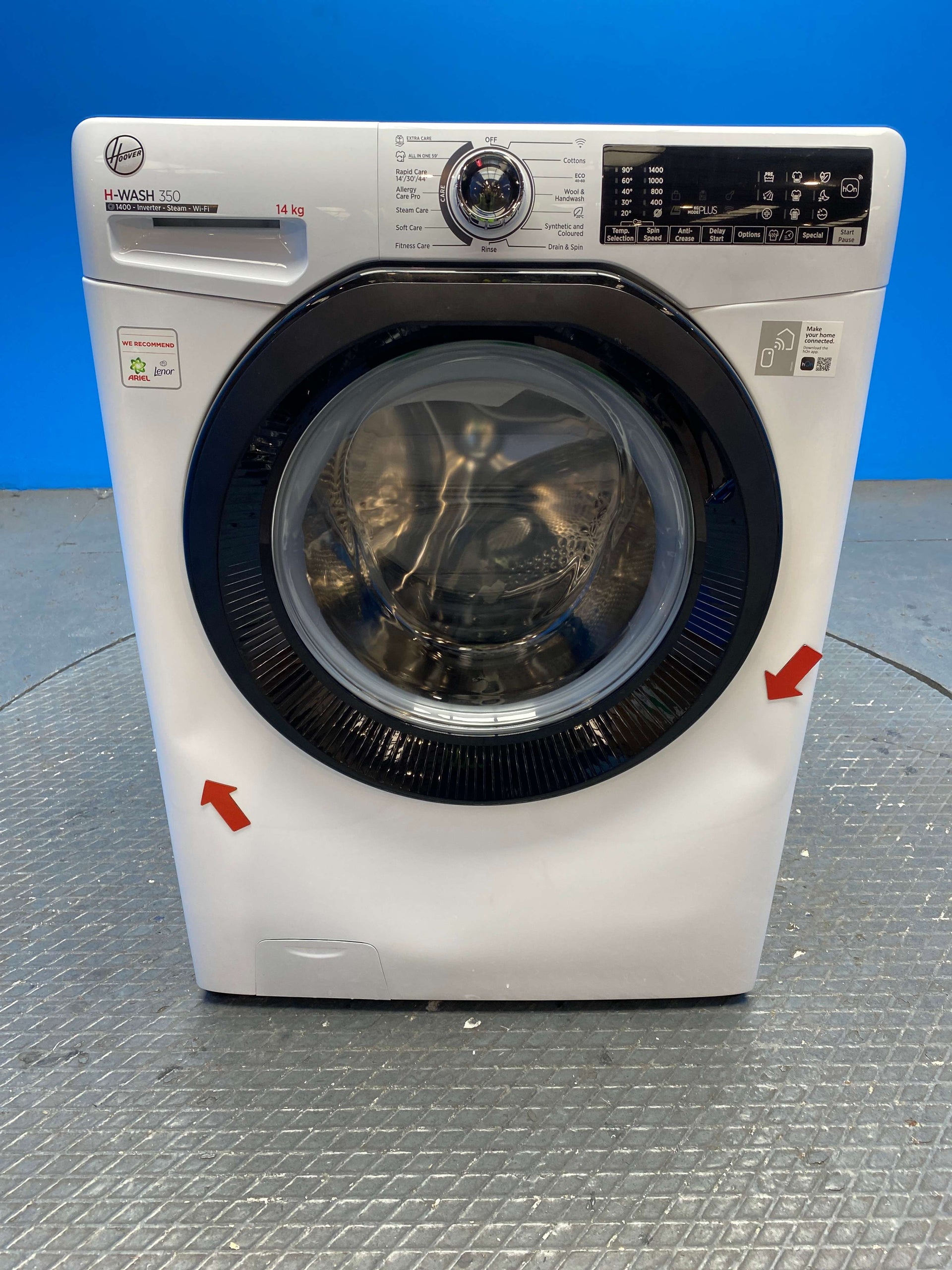 Hoover H3WPS4146TAMB80 14kg 1400 Spin Washing Machine