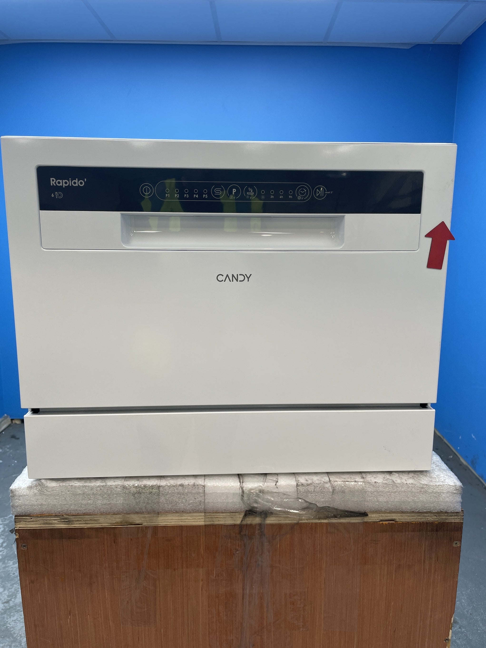 #GRC-157-980 - Candy RapidÓ CP 6E51LW-80 6 Place Setting Tabletop Dishwasher
