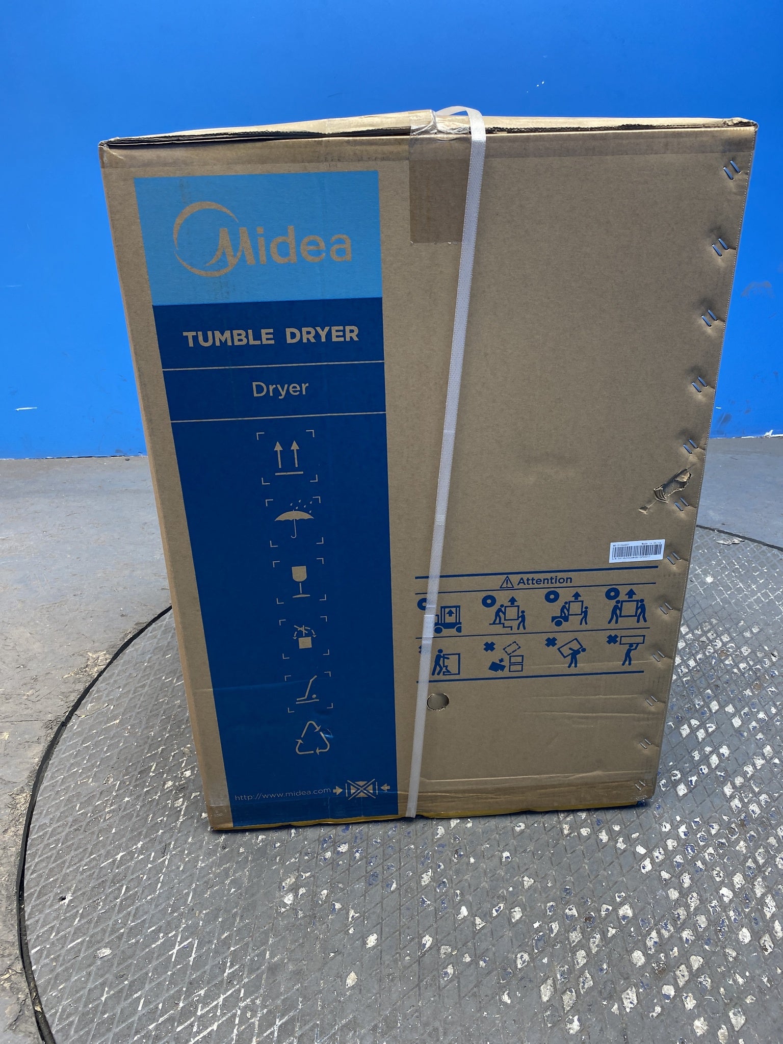#GRC-158-894 - Midea MD200H80WB/W-UK 8kg Smart Sensor Heat Pump Tumble Dryer