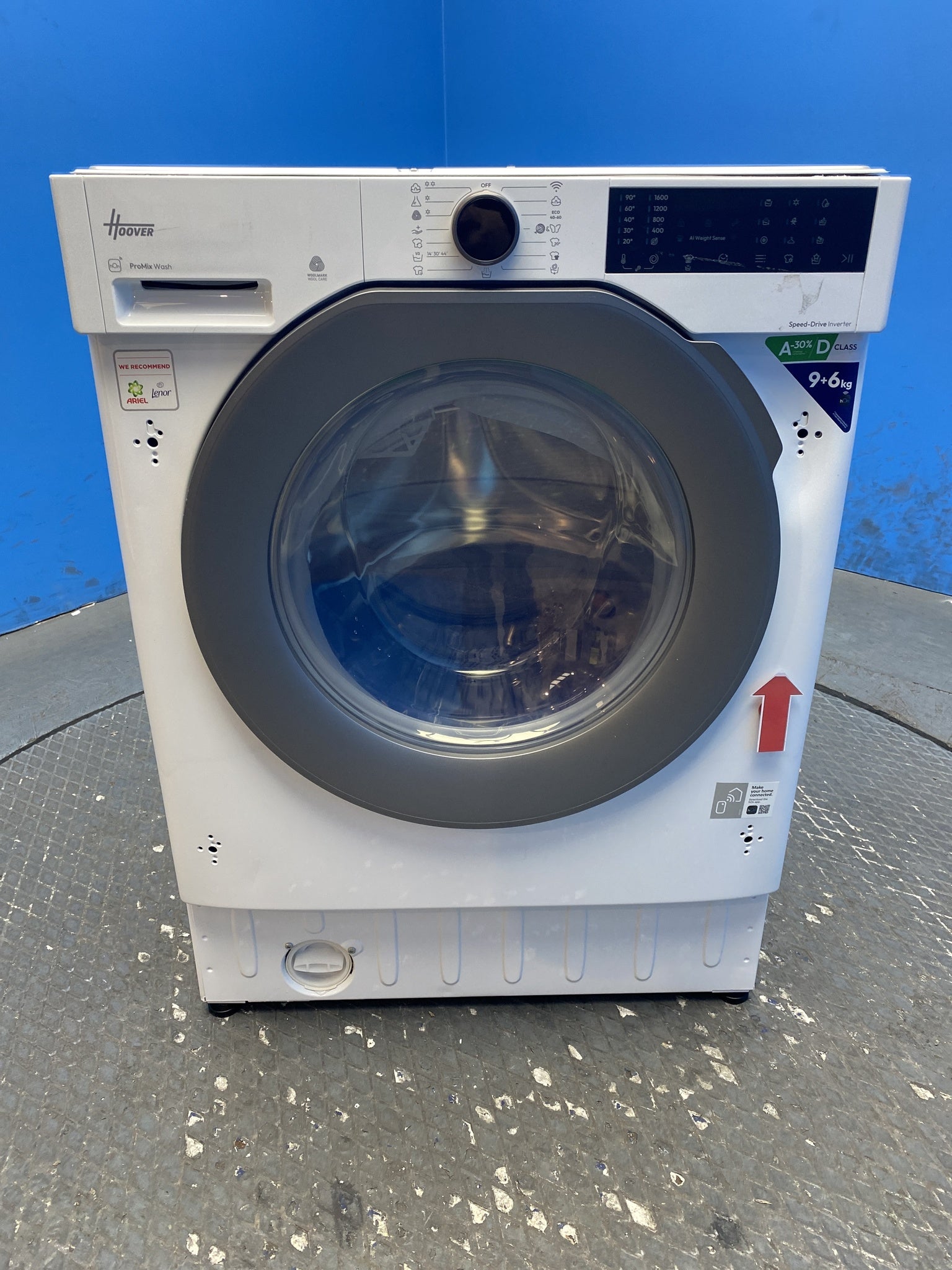 Hoover BH4S696M6DR9B-80 Built-in 9kg/6kg 1600rpm Washer Dryer