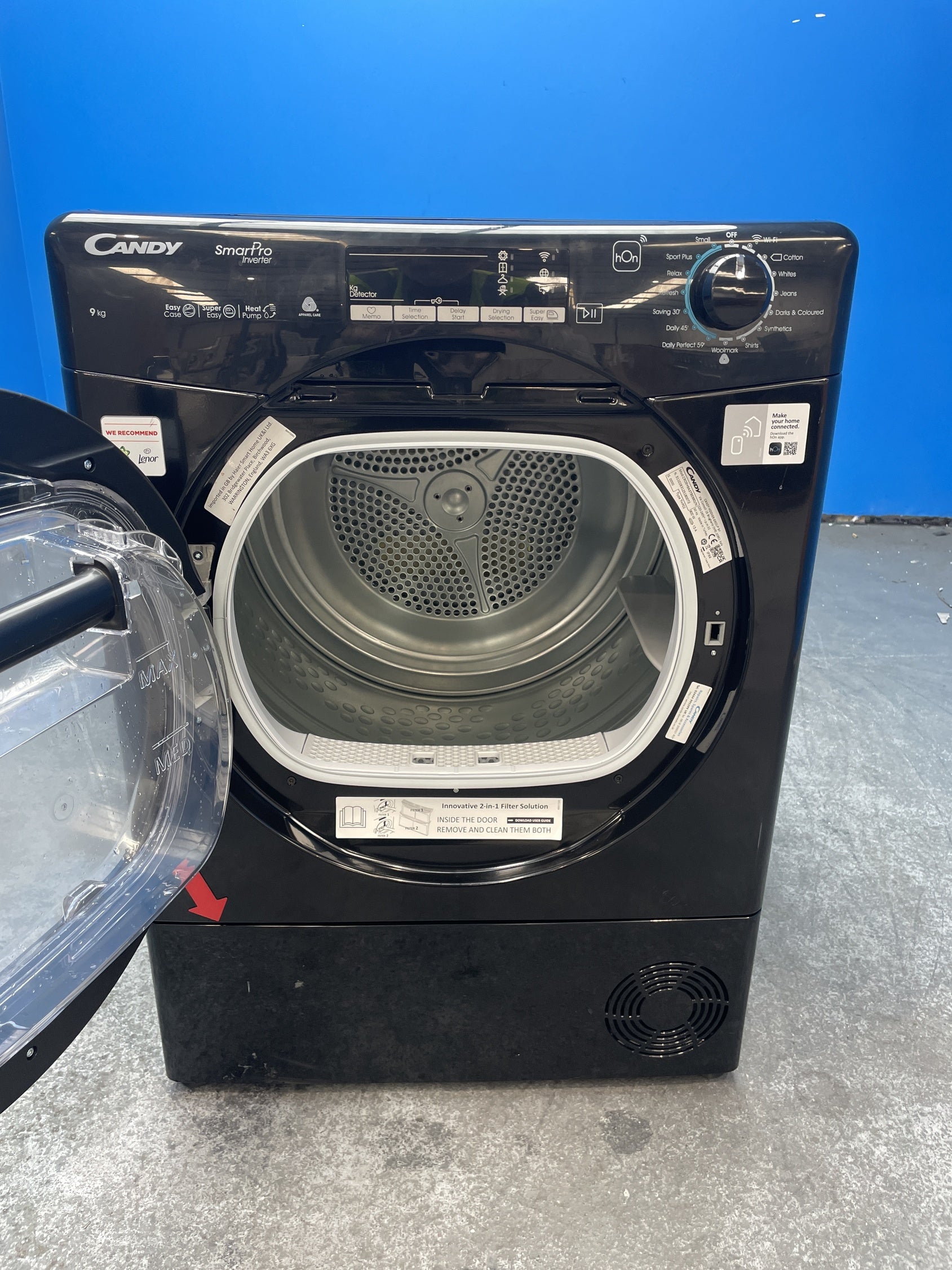 #GRC-159-304 - Candy Smart Pro CROEH9A3TBEB80/N 9kg Heat Pump Tumble Dryer