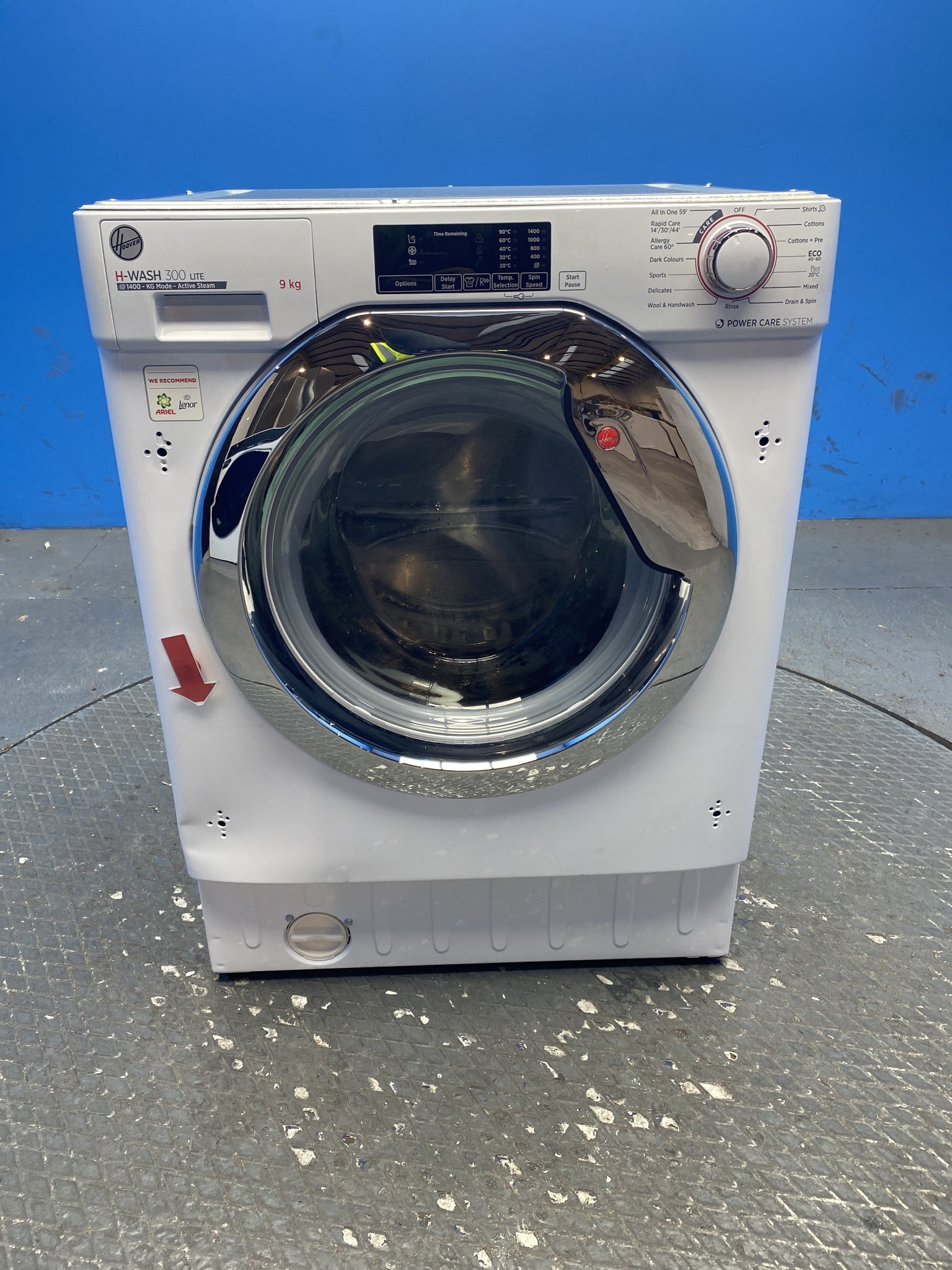 Hoover HBWS49D1ACE Integrated 9kg 1400 Spin Washing Machine