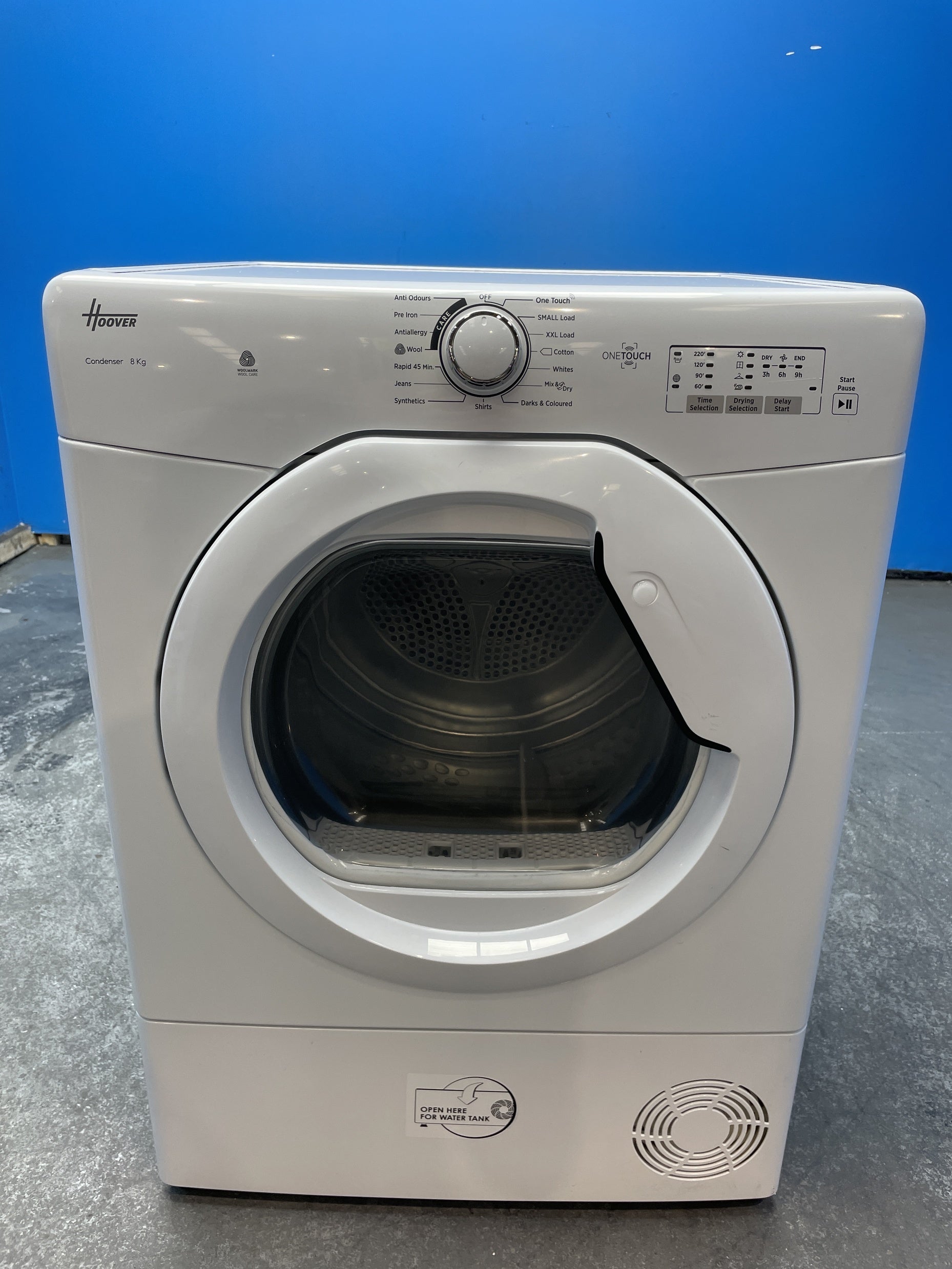 #GRC-162-746 - Hoover 8kg Condenser Tumble Dryer – WiFi Connected, White, B Energy Rating