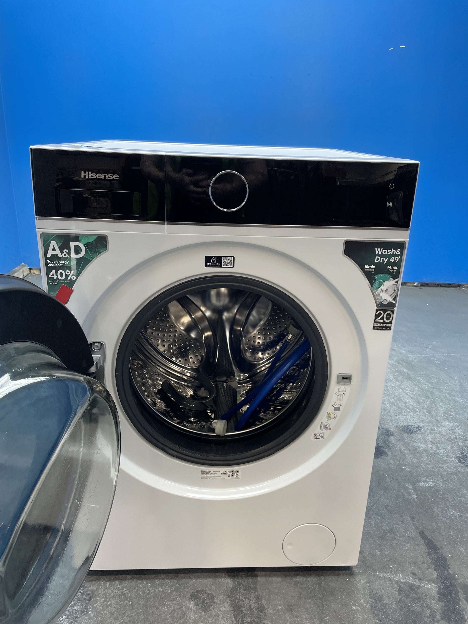 #GRC-158-027 - Hisense WD5I1245BWR 5i Series 12/8kg 1400rpm Washer Dryer